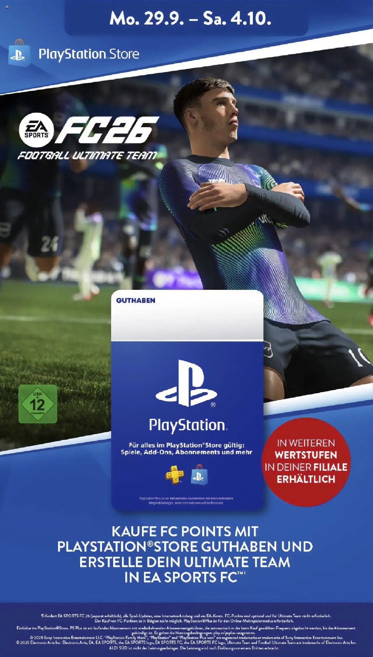 Aldi Süd - Aldi Süd: Wochenangebote – gültig ab 28.09.2025 | Seite: 38 | Produkte: Playstation, Sony, Football