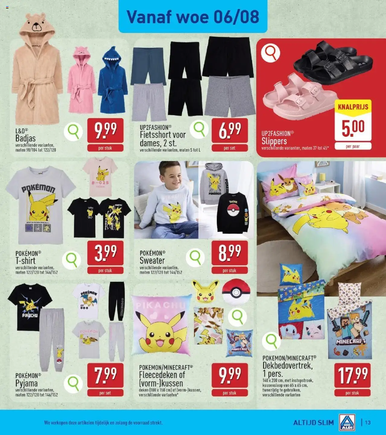 {H1} | Pagina: 13 | Producten: Badjas, Slippers, Sweater, Deken