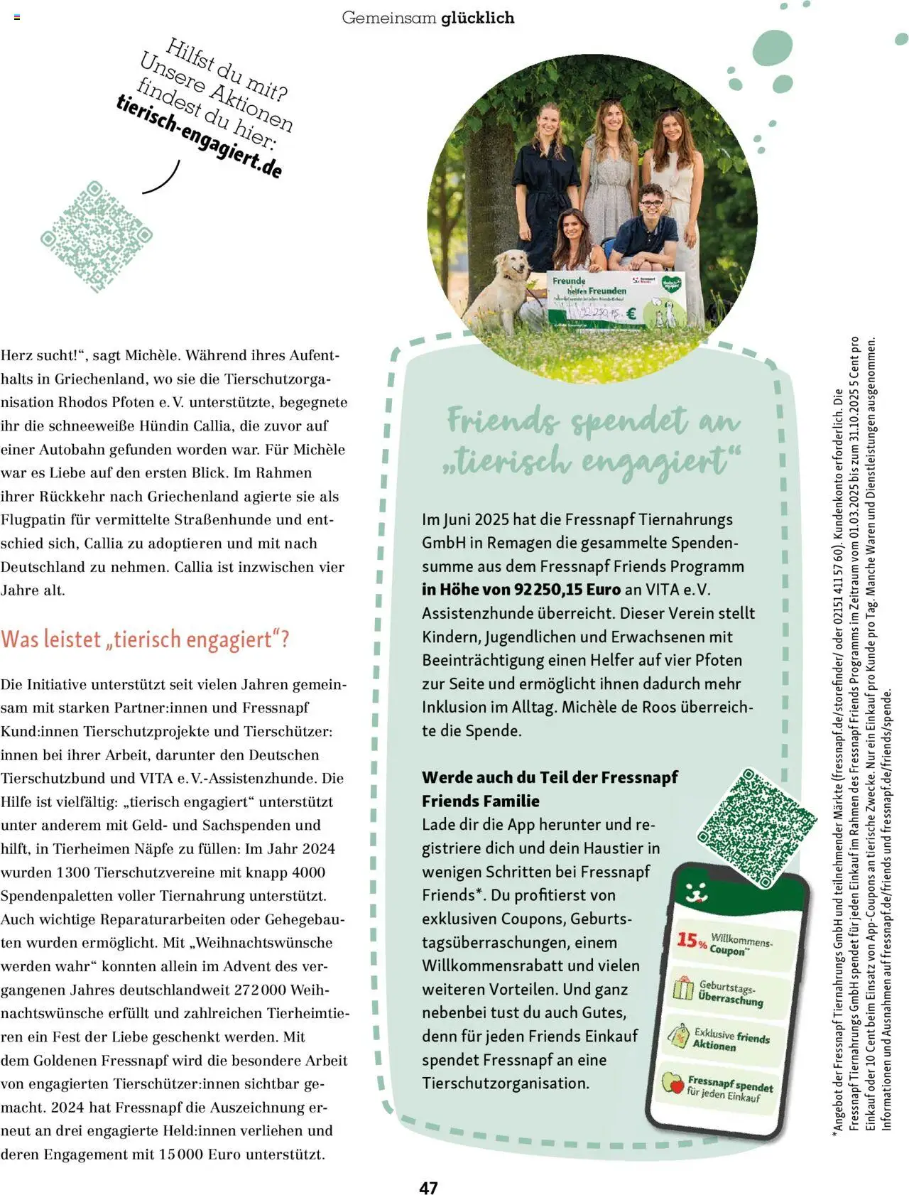 Fressnapf Friends Magazin – gültig ab 01.09.2025 | Seite: 47