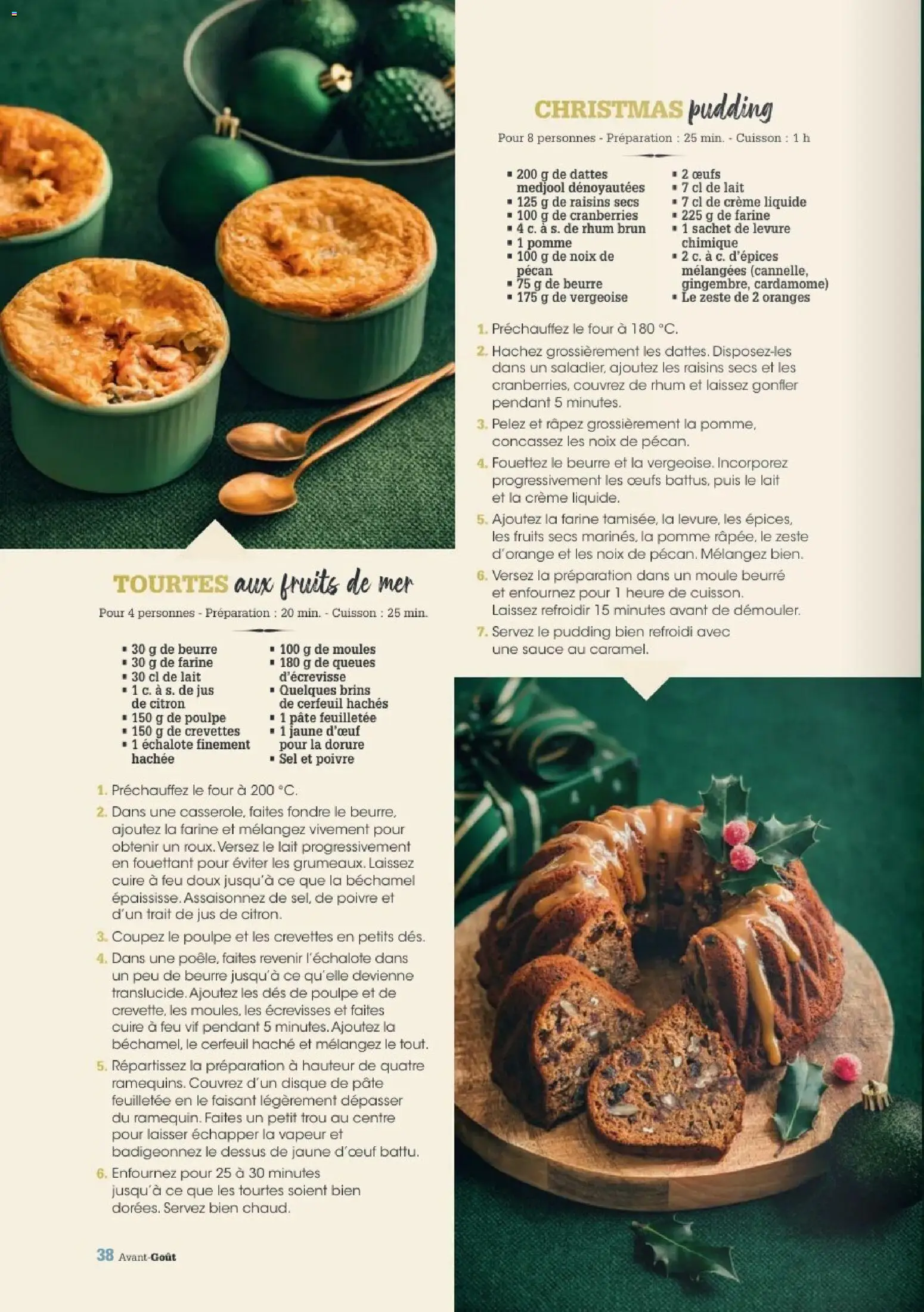 {H1} | Page: 38 | Produits: Raisins secs, Crevettes, Rhum, Beurre