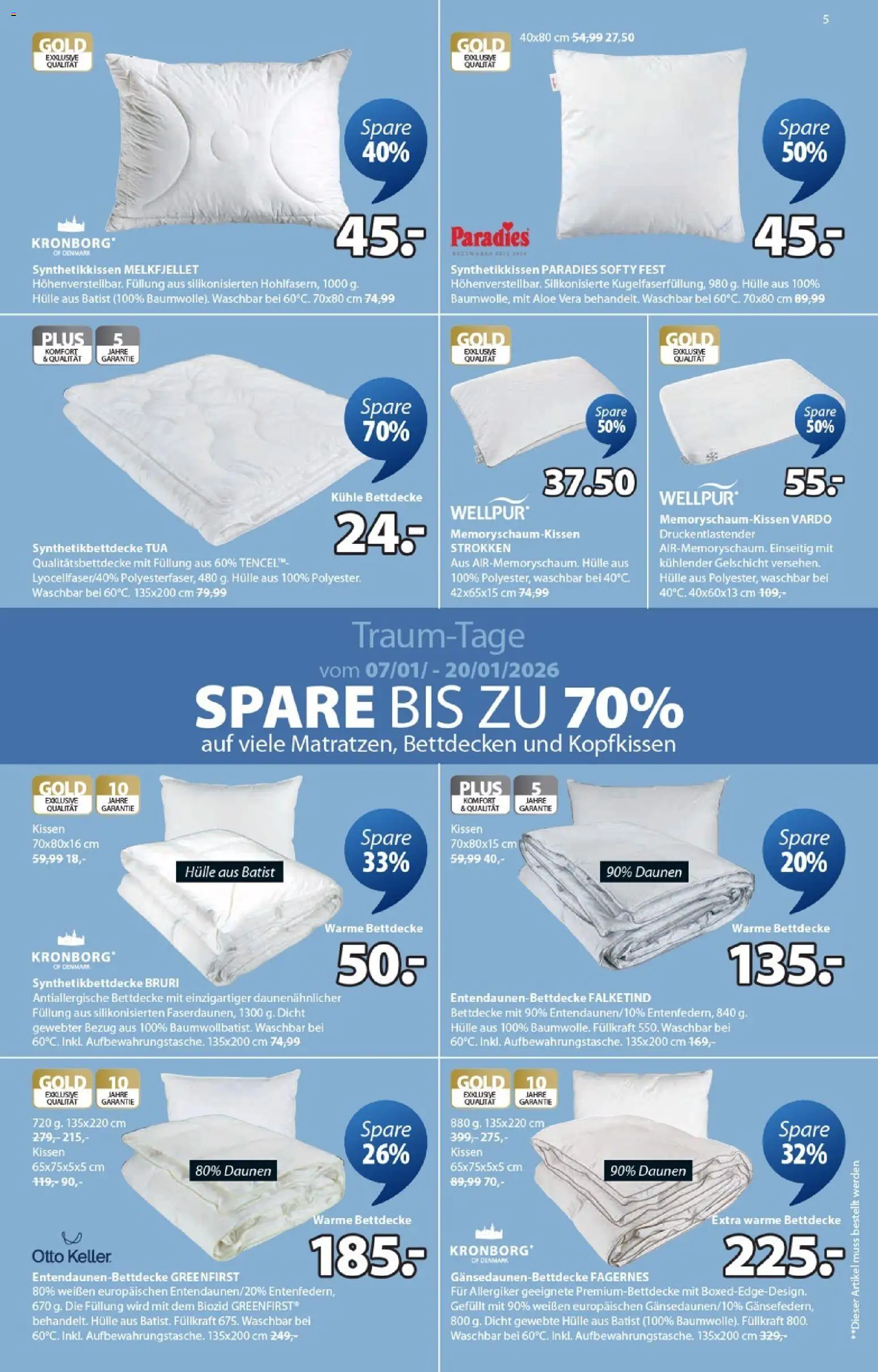 JYSK  Angebote gültig ab 05.01.2026 | Seite: 5 | Produkte: Hülle, Kissen