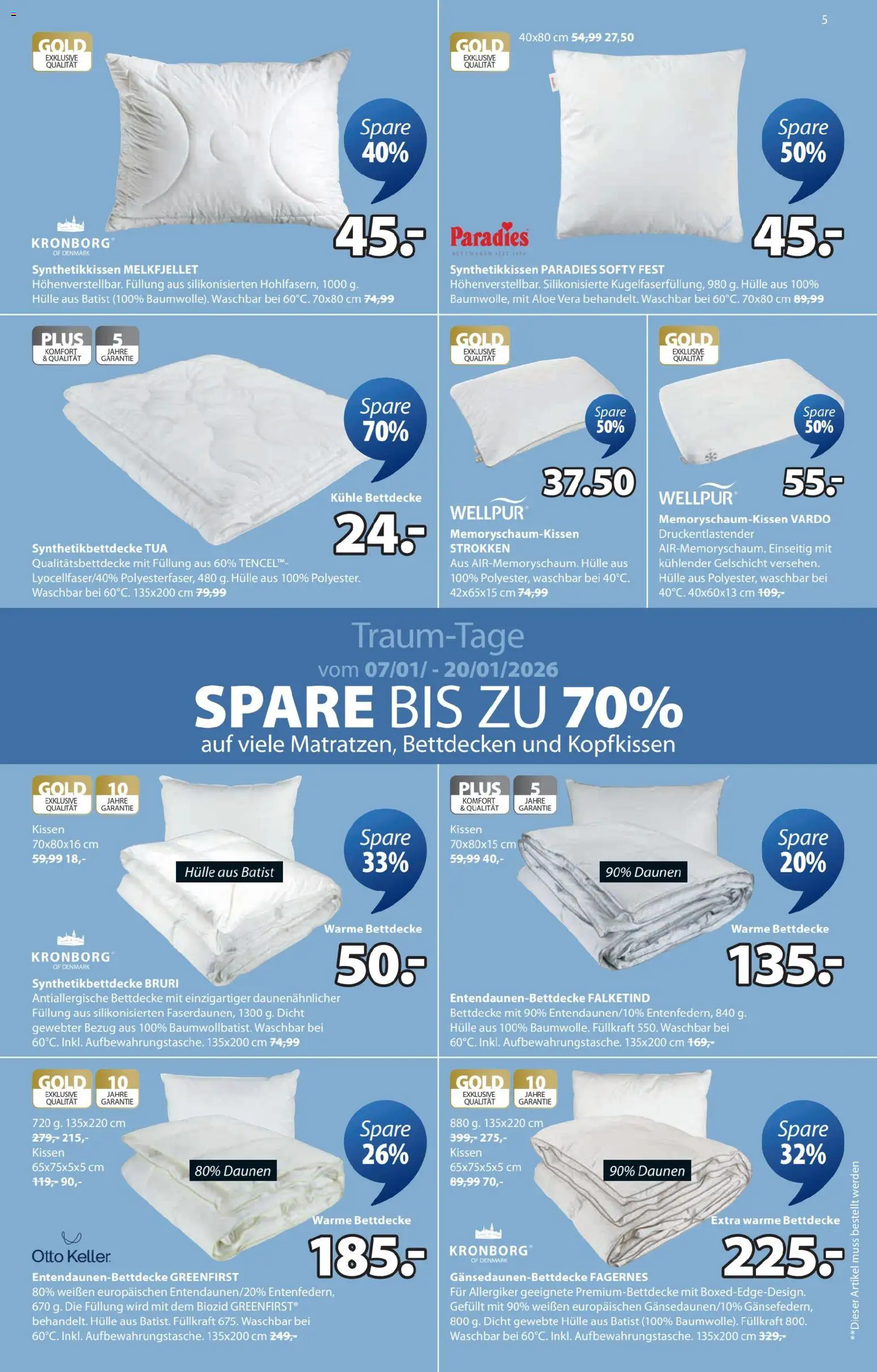 JYSK  Angebote gültig ab 05.01.2026 | Seite: 5 | Produkte: Hülle, Kissen