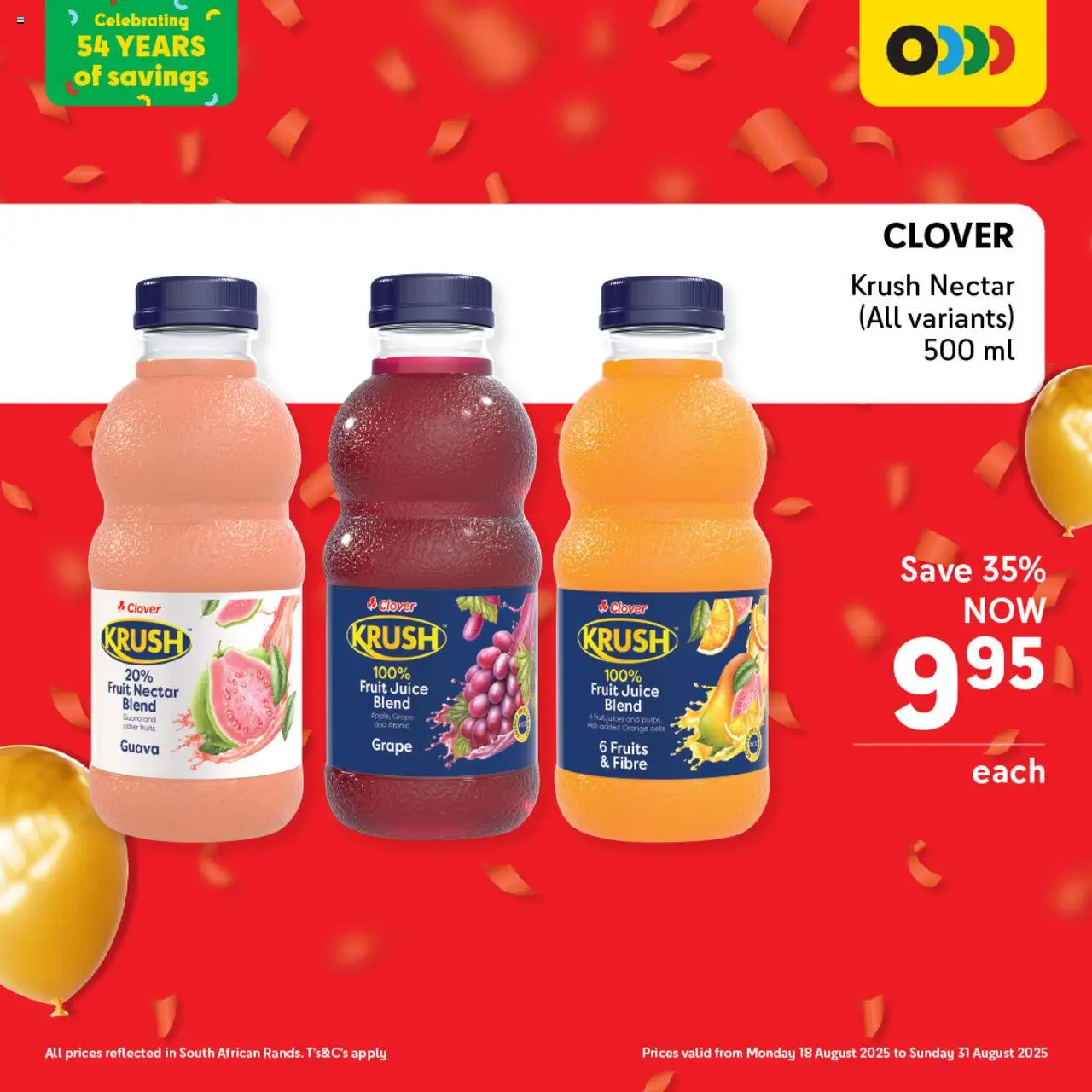Makro Birthday Deals Drinks │ valid from 18.08.2025 | Page: 6 | Products: Juice, Fruit