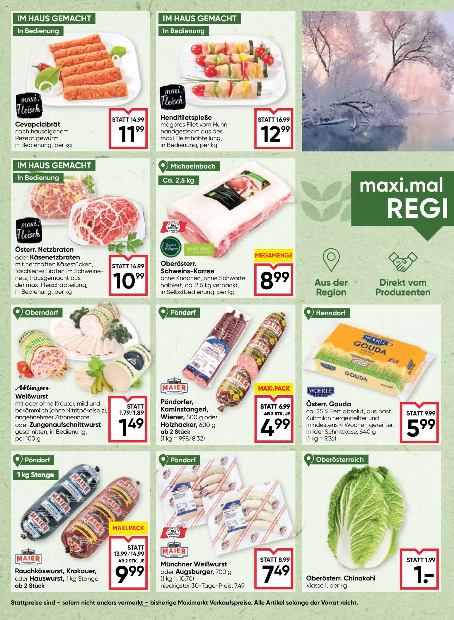 Maximarkt Flugblatt gültig ab 08.01.2026 | Seite: 4 | Produkte: Chinakohl