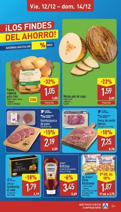 Vista previa Aldi folleto Península válido desde el 08.12.2025 | Página: 33 | Productos: Queso, Jamón, Pizza, Peso
