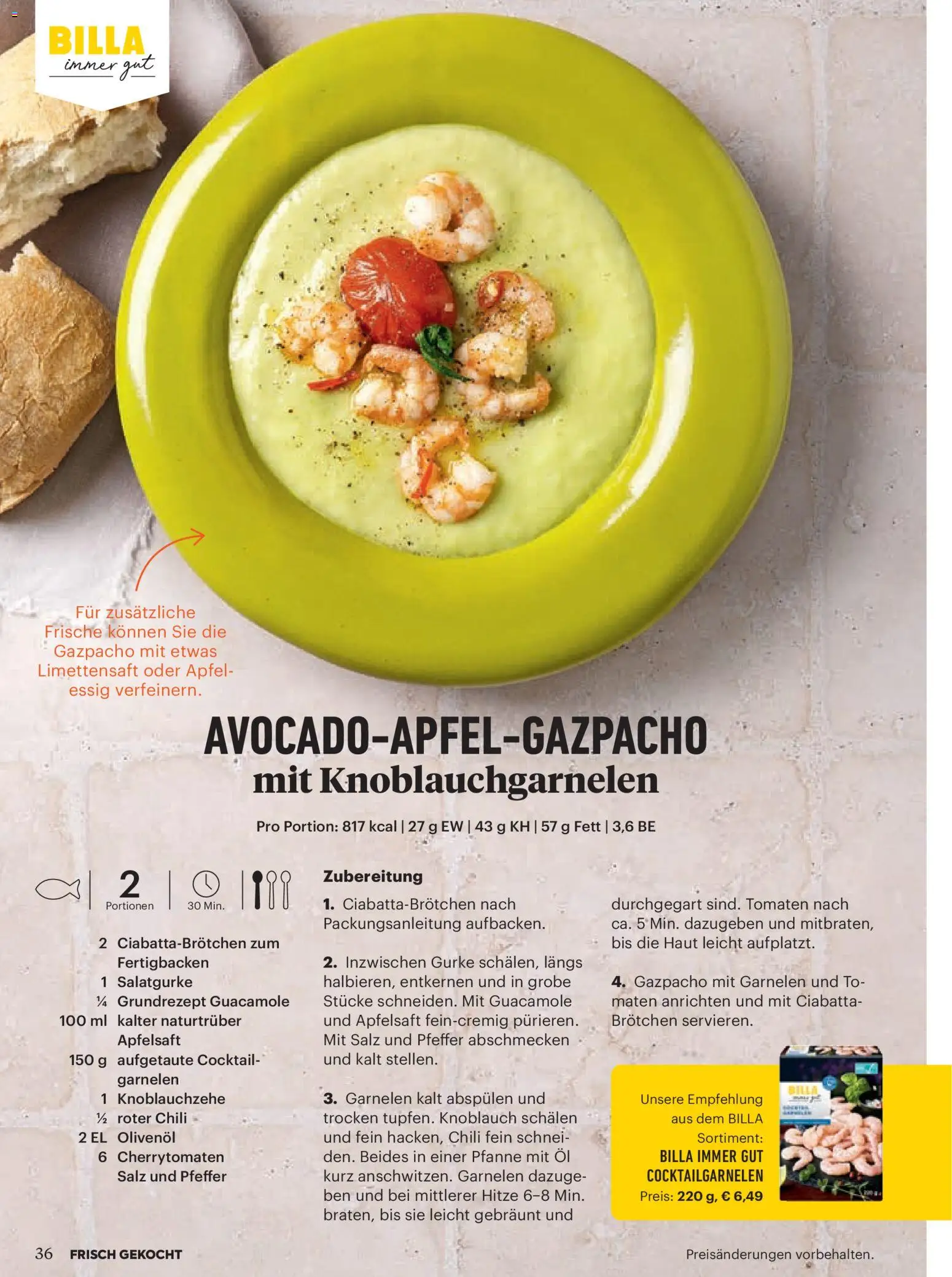 Billa  Frisch Gekocht gültig ab 01.01.2026 | Seite: 32 | Produkte: Pfeffer, Chili, Planche de surf, Tomaten