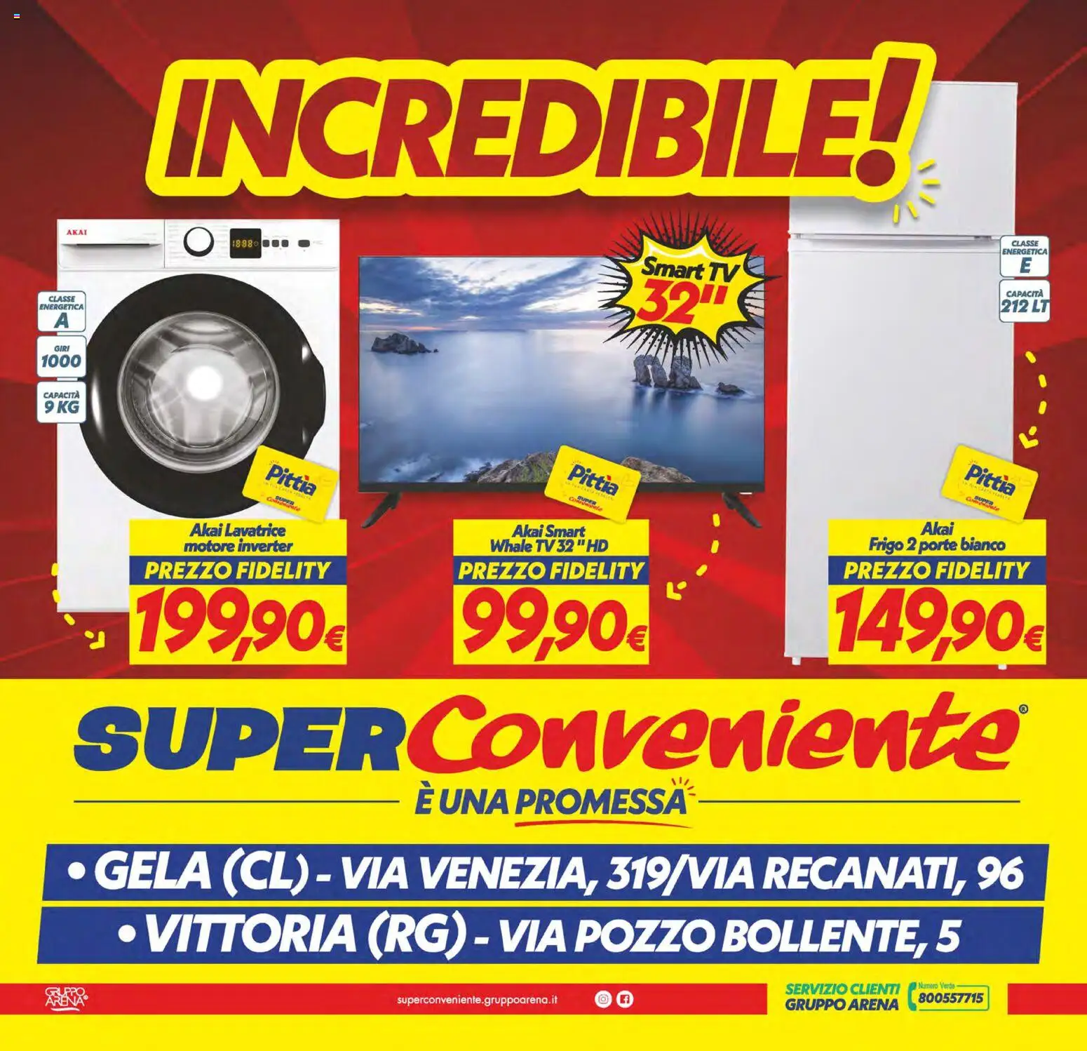 Volantino SuperConveniente del 03.02.2026 | Pagina: 24 | Prodotti: smart TV, Lavatrice, TV