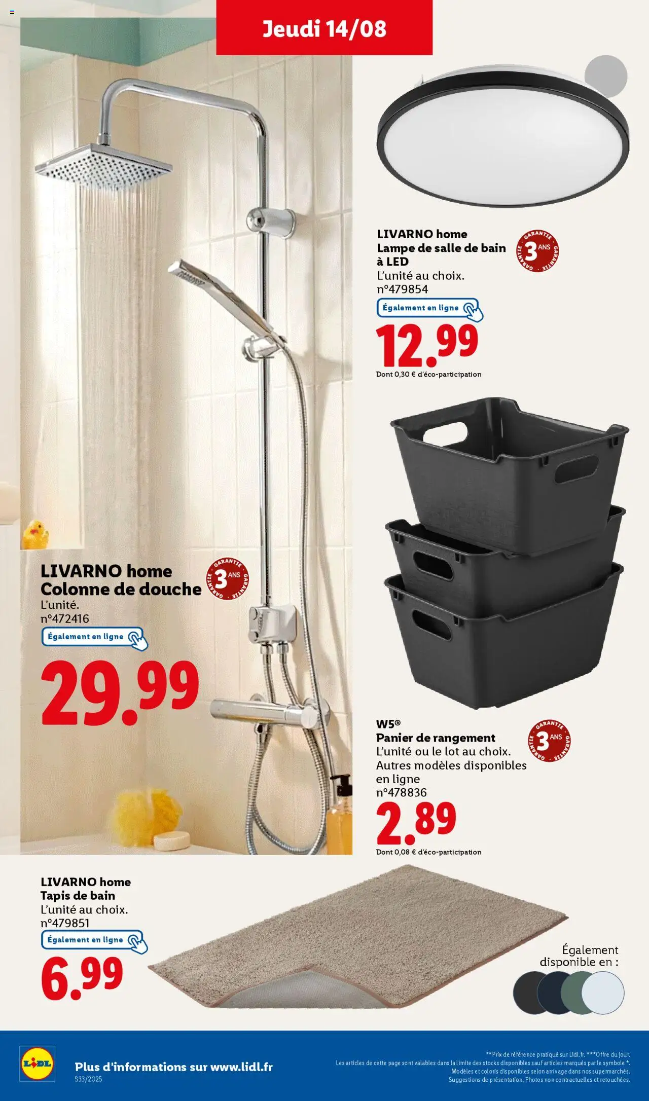  | Page: 36 | Produits: Tapis de bain, Panier, Tapis, Lampe