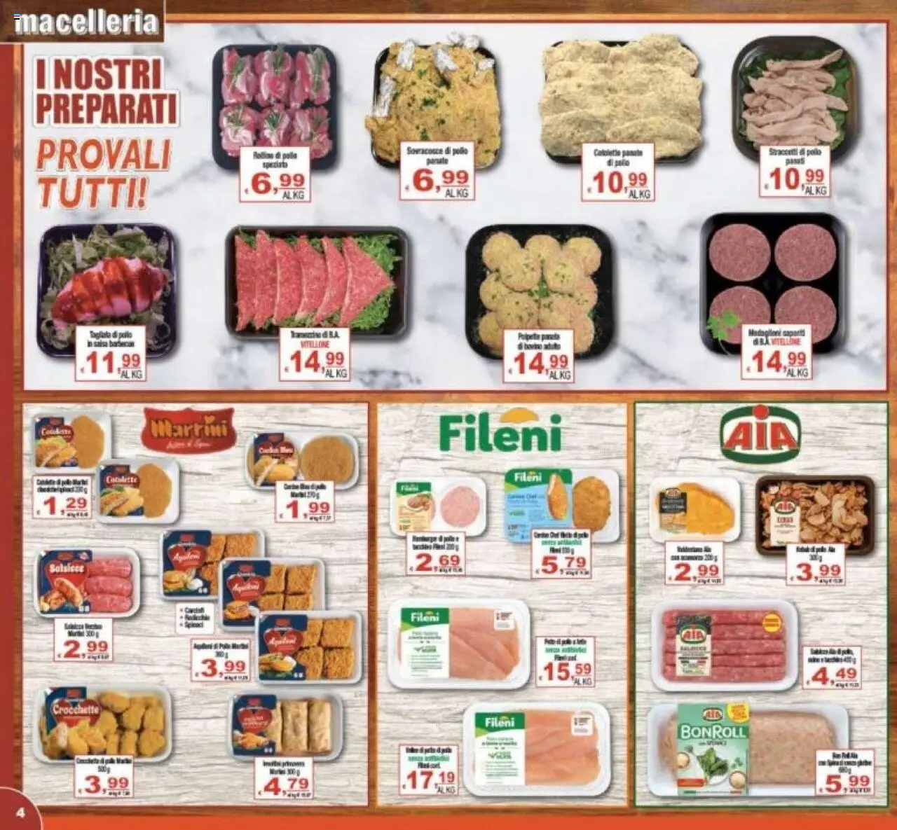Volantino CTS del 08.10.2025 | Pagina: 4 | Prodotti: Bovino, Pollo, Spinaci, Crocchette