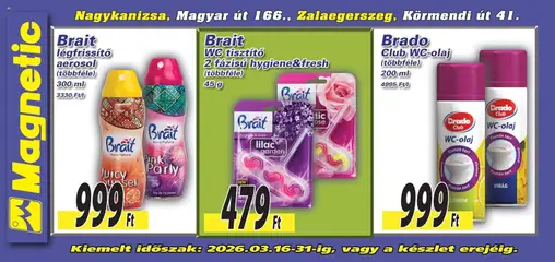 Magnetic Óriásplakátok - amely érvényes a következő dátumtól: 16.03.2026 | Oldal: 6 | Termékek: Virag, WC, Légfrissítő, Citrom