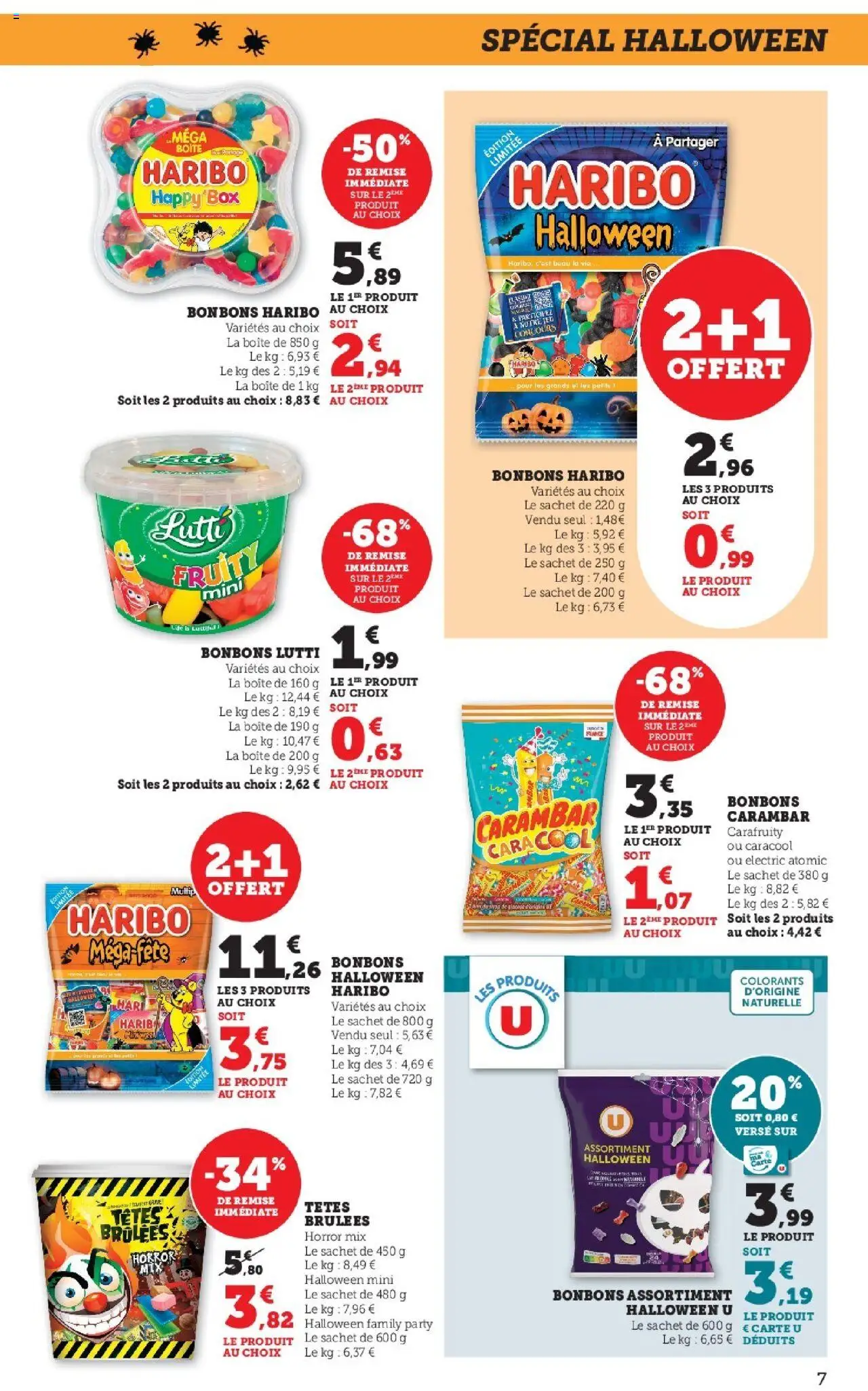 {H1} | Page: 7 | Produits: Bonbons Haribo, Bonbons halloween, Bonbons