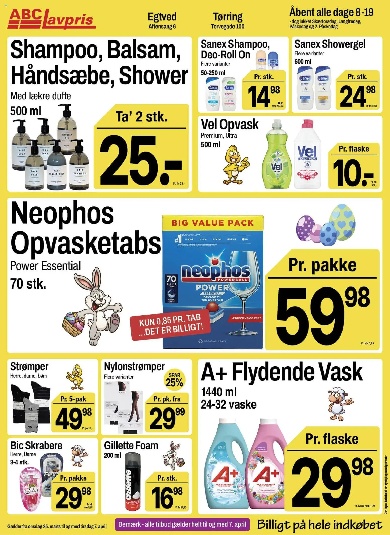 Abc Lavpris tilbudsavis – gyldig fra 25.03.2026 | Side: 15 | Produkter: Shampoo, PC, Strømper, Nylonstrømper