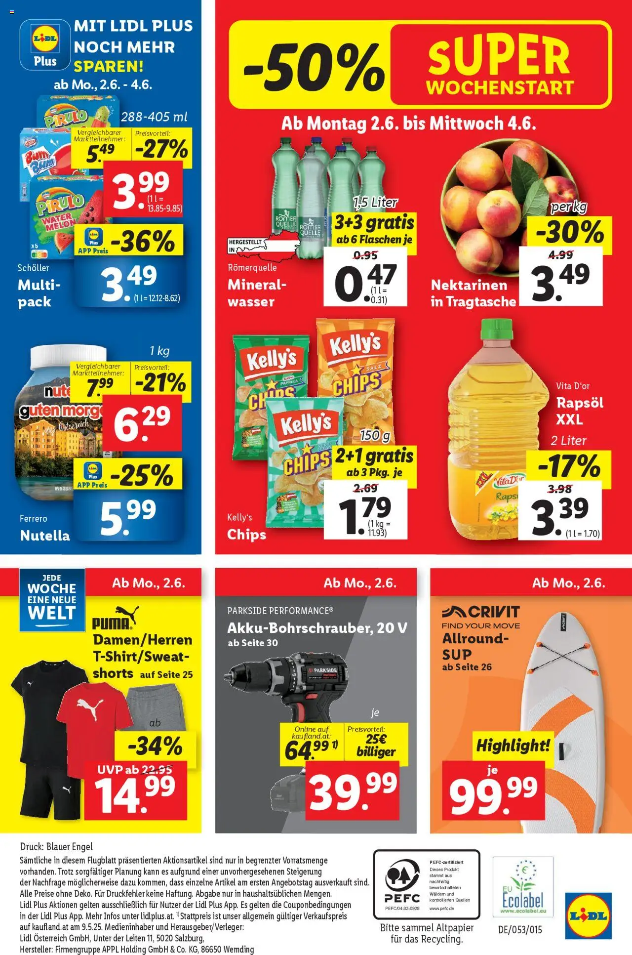Lidl - Flugblatt gültig ab 28.05.2025 | Seite: 46 | Produkte: Chips, Wasser, Salz