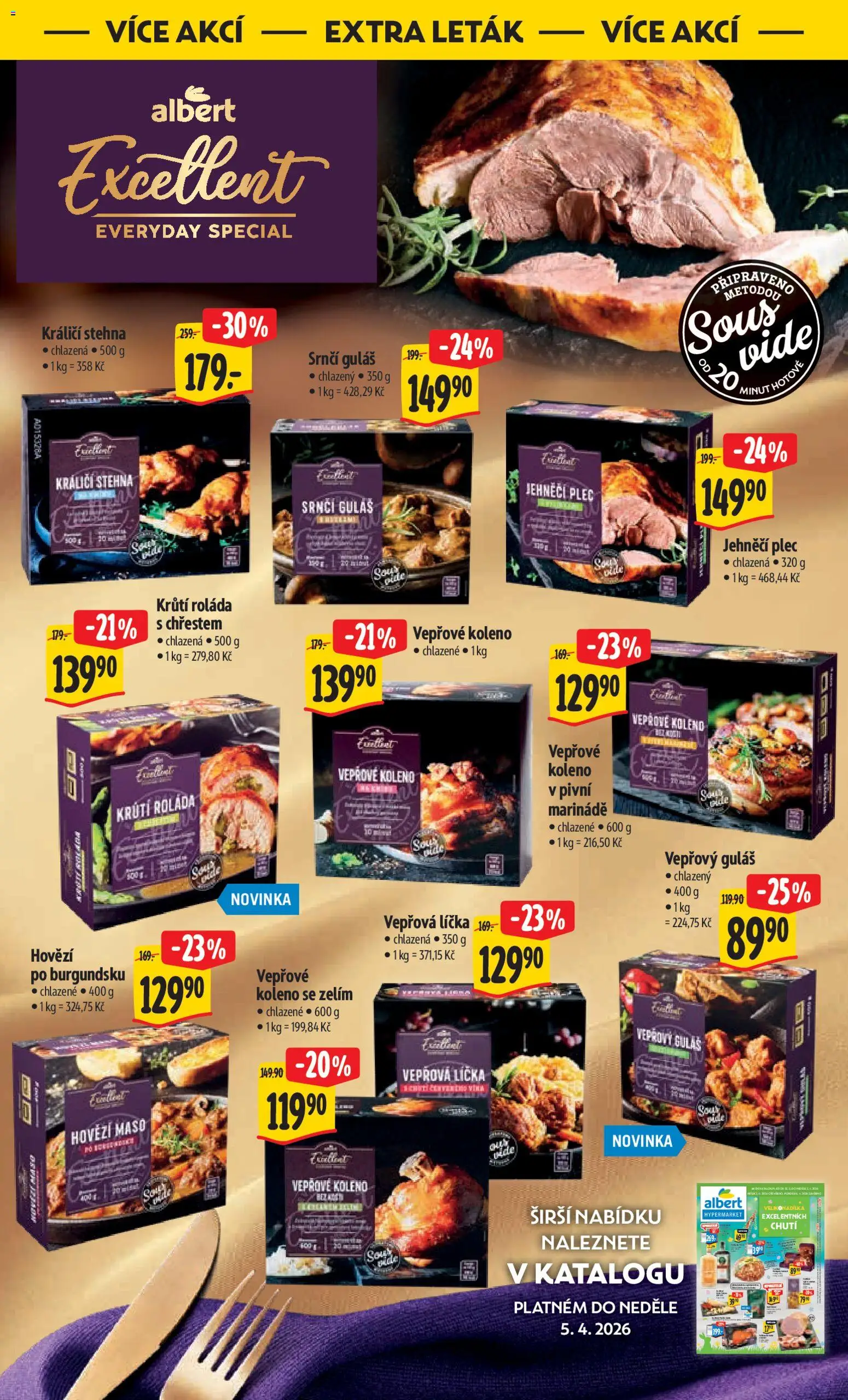 Albert leták - Hypermarket od 01.04.2026 | Strana: 48 | Produkty: Hovězí, Hovězí maso, Maso, Krůtí roláda