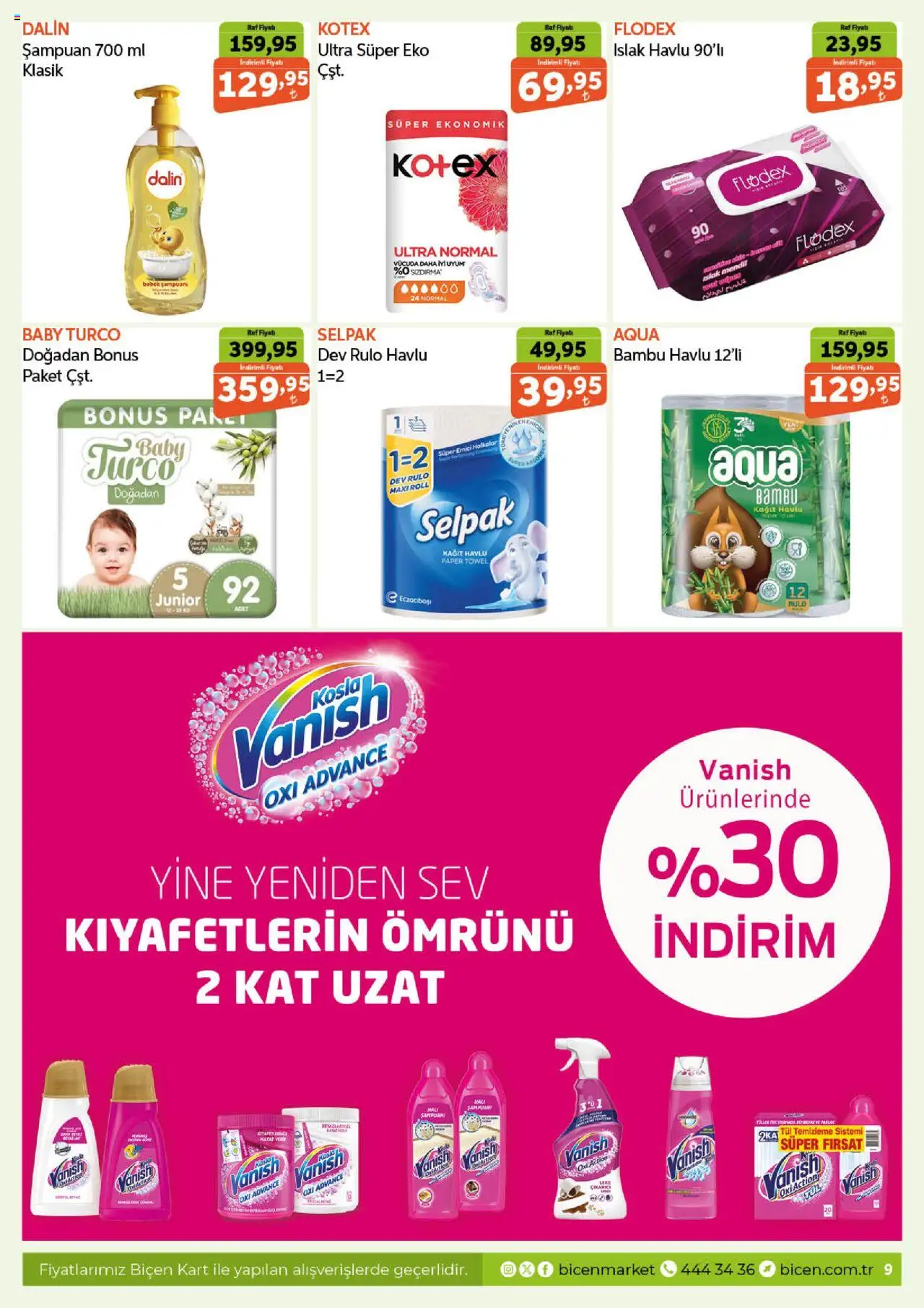 Biçen Market Katalog - 08.10.2025 tarihinden itibaren geçerlidir | Sayfa: 9 | Ürünler: Raf, Halı, Şampuan, Kağıt havlu