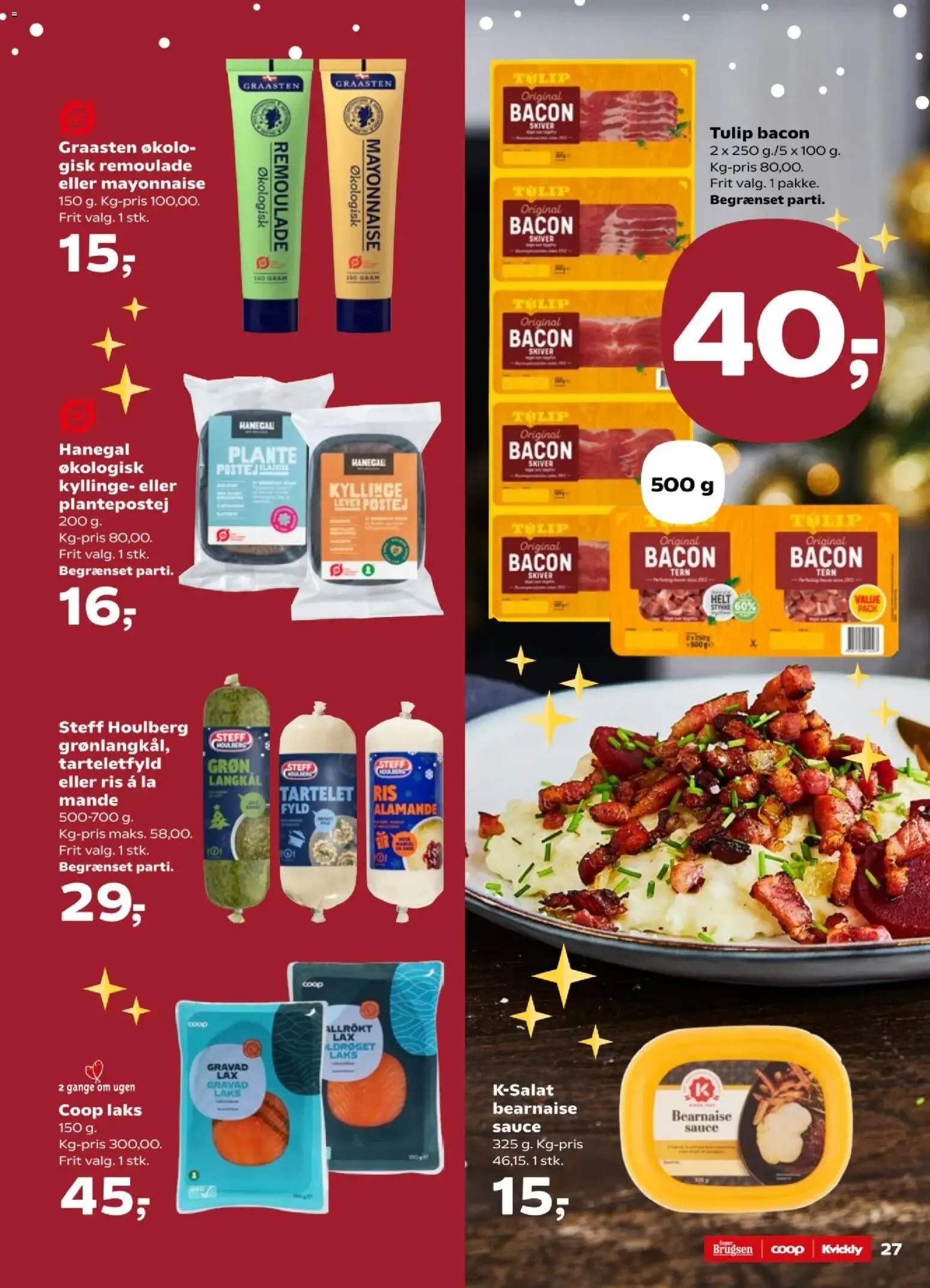 Kvickly tilbudsavis – gyldig fra 28.11.2025 | Side: 29 | Produkter: Ris, Remoulade, Bacon