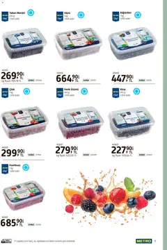 18.03.2026 tarihinden itibaren geçerli olan Metro kataloğu önizlemesi | Sayfa: 11 | Ürünler: Frenk üzümü, Frambuaz, Vişne, Böğürtlen