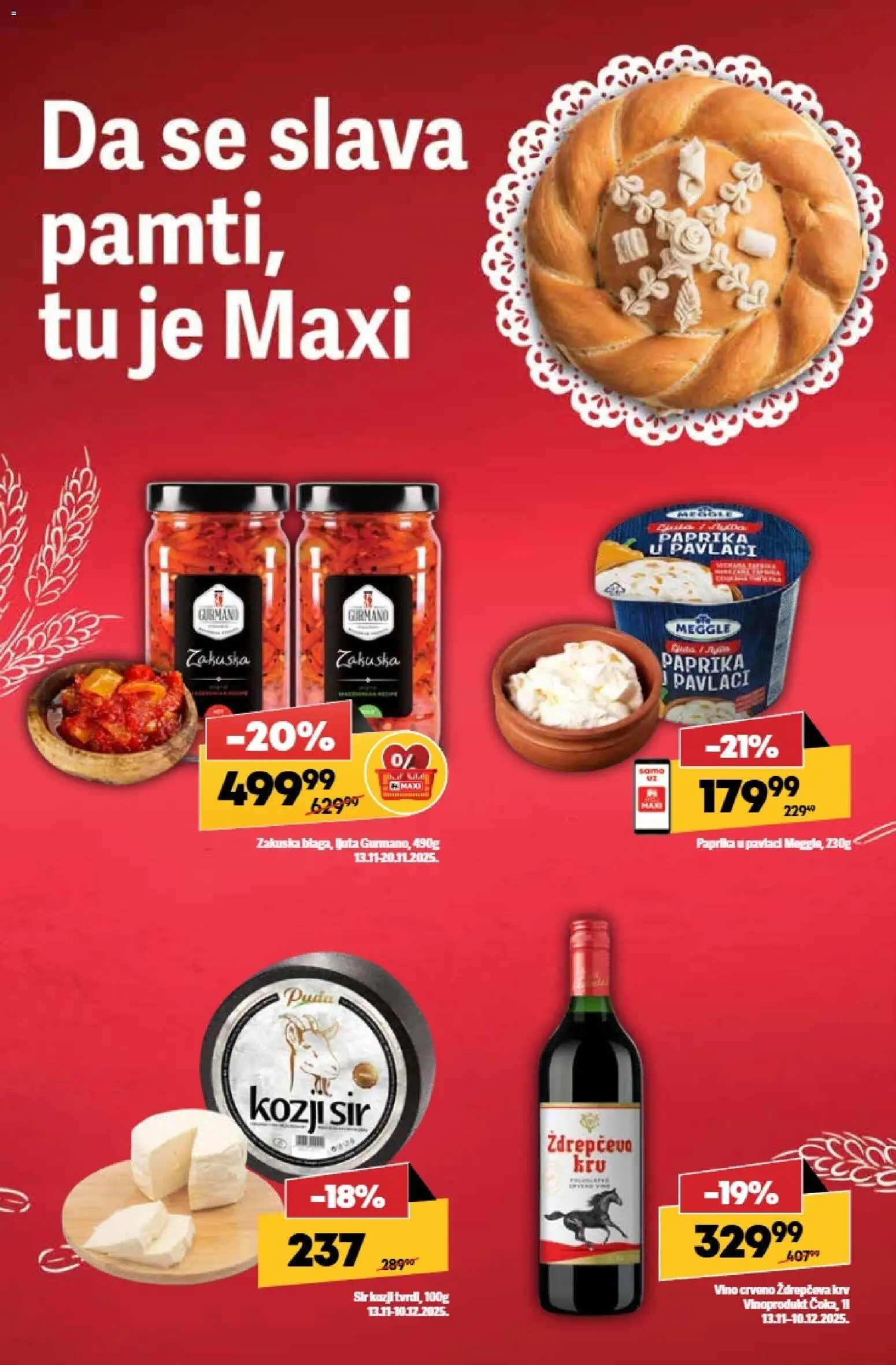Maxi katalog - važi od 13.11.2025 | Strana: 2 | Proizvode: Paprika, Sir, Vino