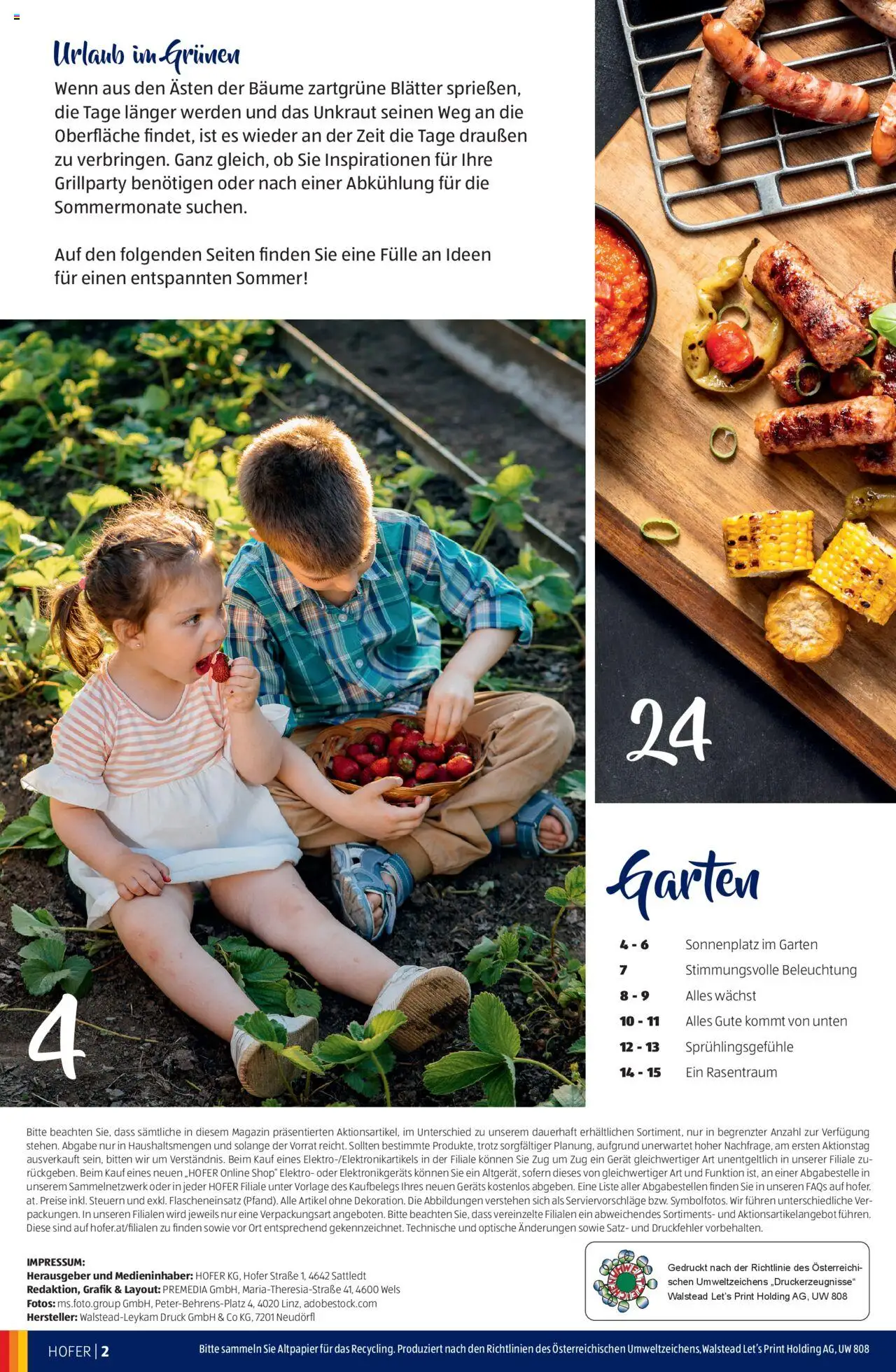 Hofer Frühjahr-/Sommerkatalog gültig ab 30.04.2025 | Seite: 2