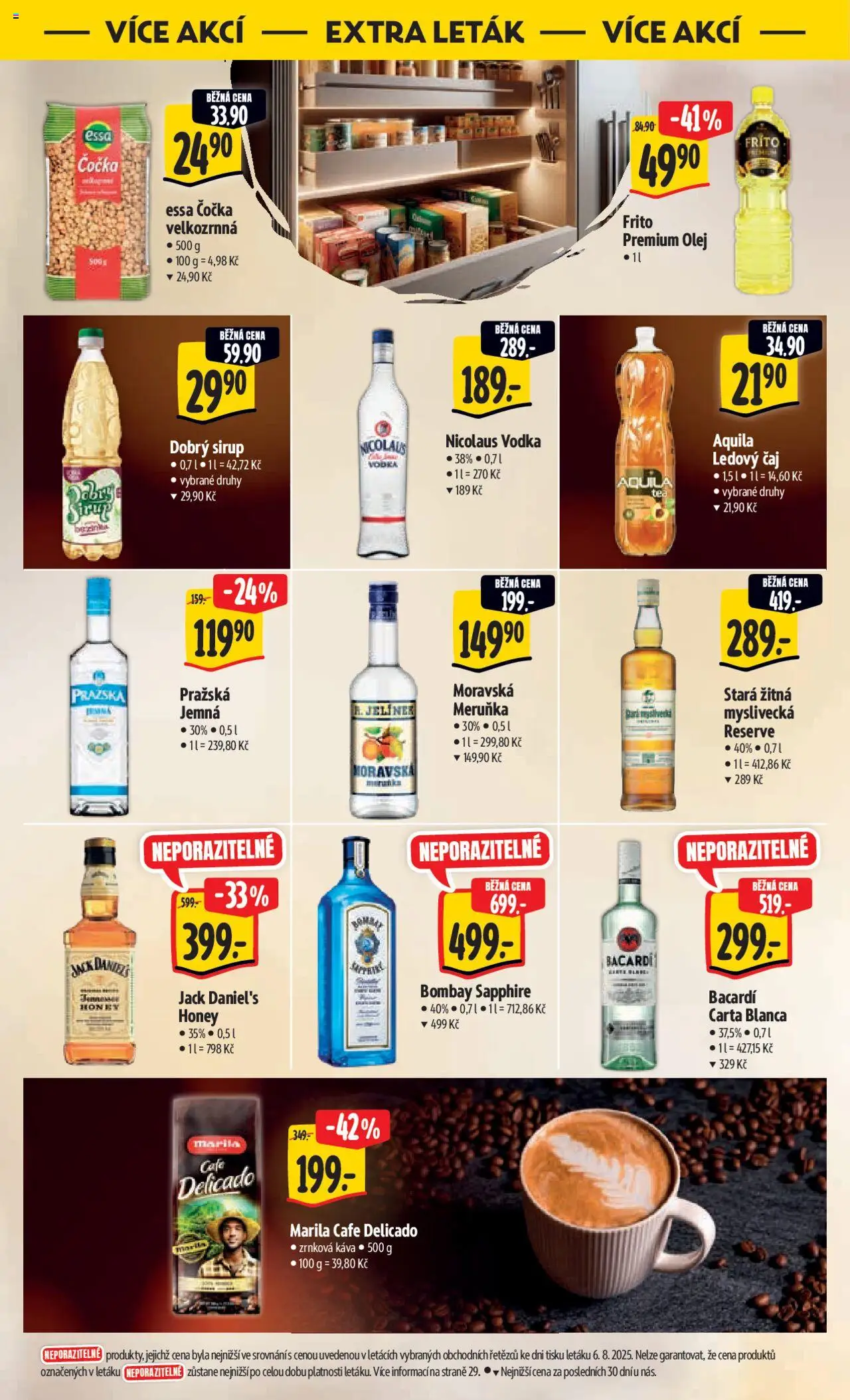 Albert leták - Hypermarket od 13.08.2025 | Strana: 48 | Produkty: Čočka, Olej, Čaj, Nicolaus vodka