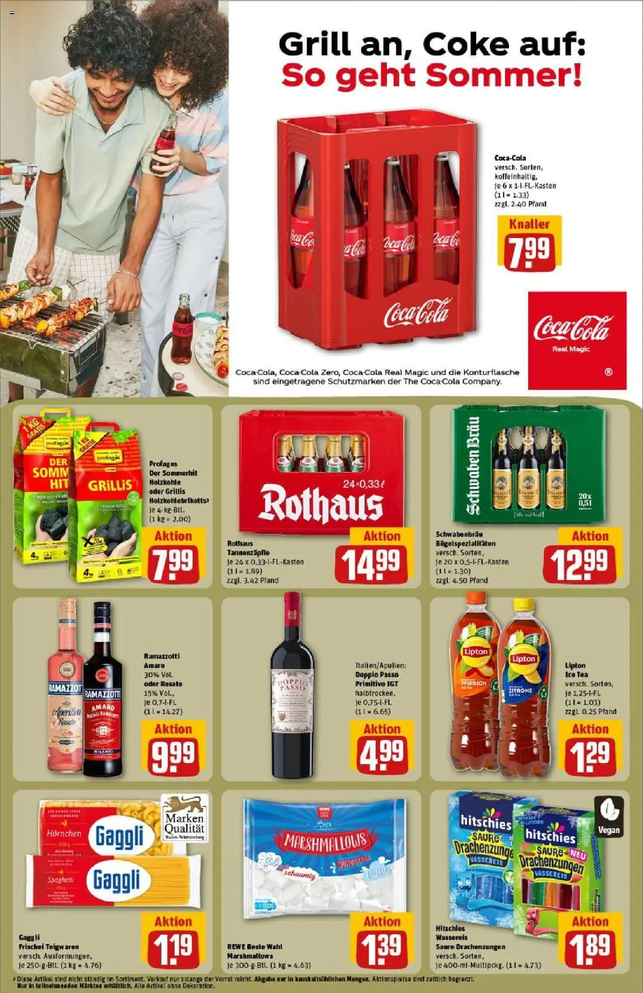 Rewe prospekt Zell Unter Aichelberg	 - gültig ab dem 20.07.2025 | Seite: 27 | Produkte: Grill, Doppio passo primitivo, Zitrone, Pfirsich