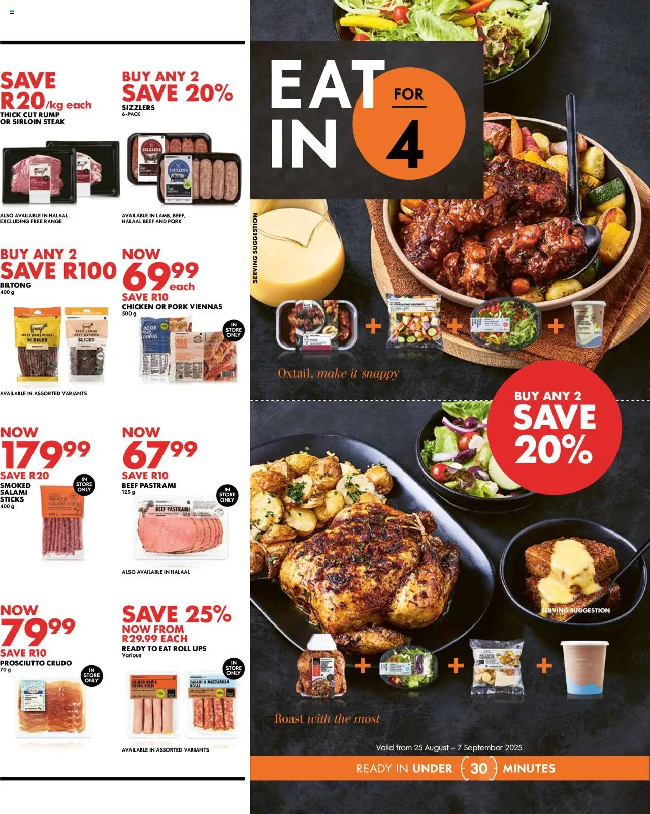 Woolworths Specials │ valid from 25.08.2025 | Page: 3 | Products: Steak, Salami, Pork, Beef