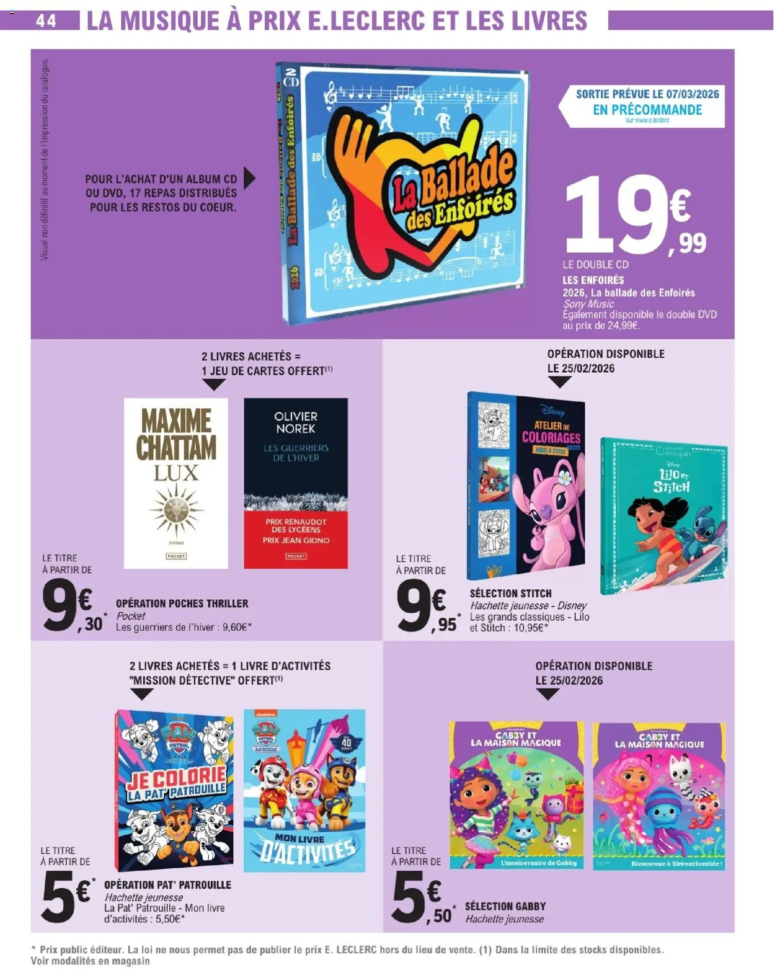 {H1} | Page: 44 | Produits: Olivier, Livre