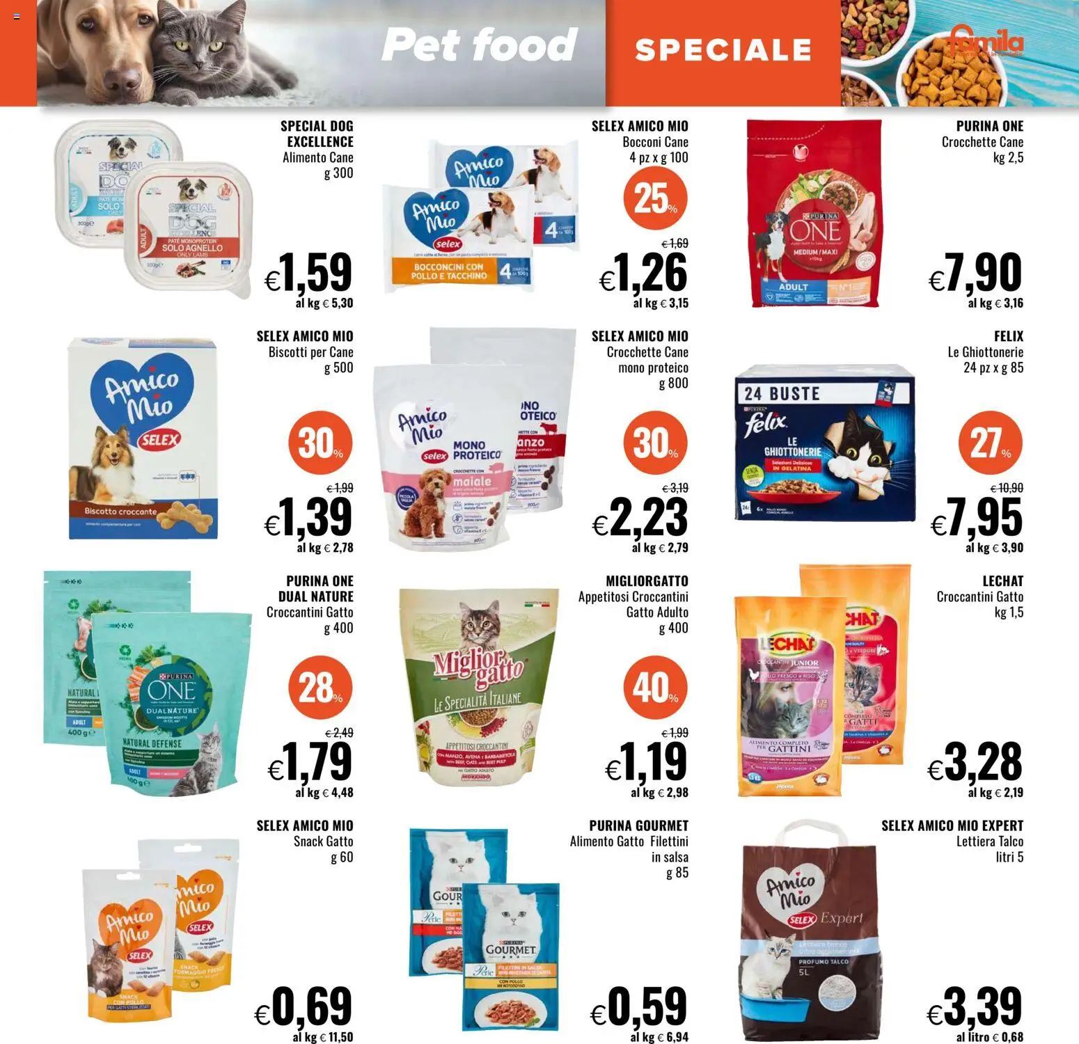 Volantino Famila del 30.10.2025 | Pagina: 21 | Prodotti: Paté, Pollo, Talco, Profumo