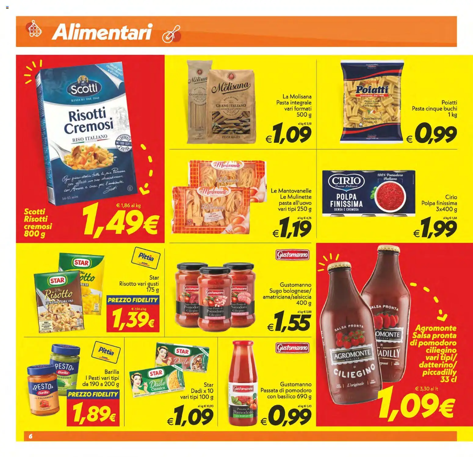 Volantino SuperConveniente del 13.02.2026 | Pagina: 6 | Prodotti: Riso, Pesto, Passata di pomodoro, Penne