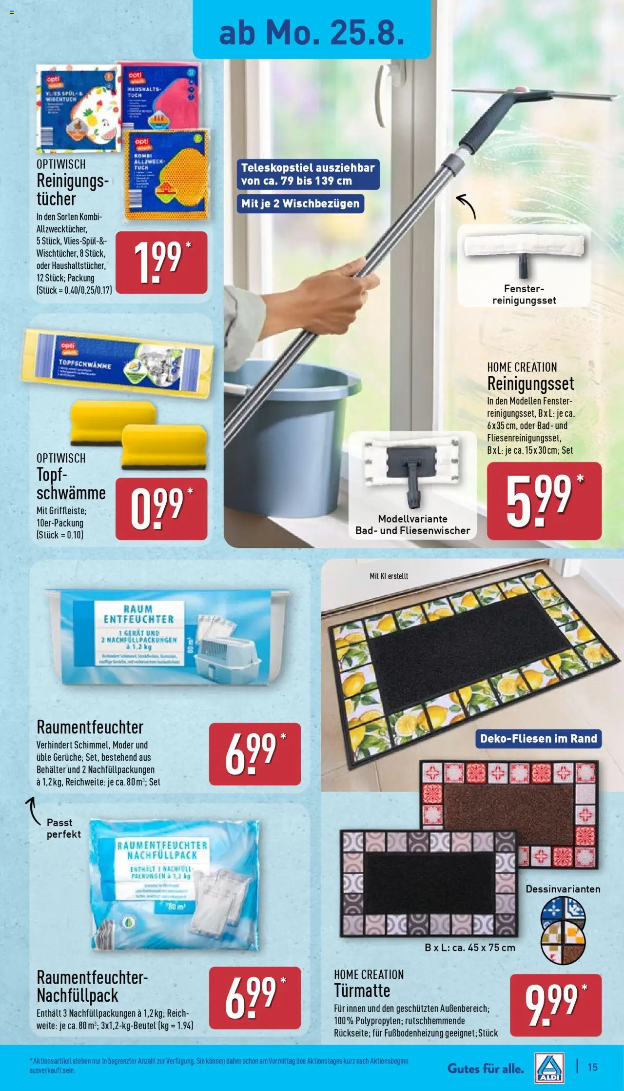 Aldi Prospekt 	 - gültig ab dem 25.08.2025 | Seite: 15 | Produkte: Bad, Home creation