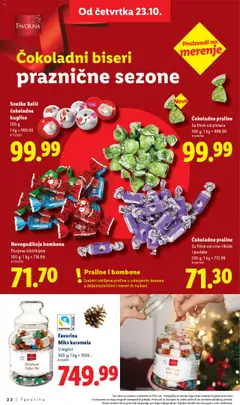 Lidl veruj u čuda svakog dana - pregled Lidl kataloga - važi od 23.10.2025 | Strana: 22 | Proizvode: Bombone, Miš, Praline