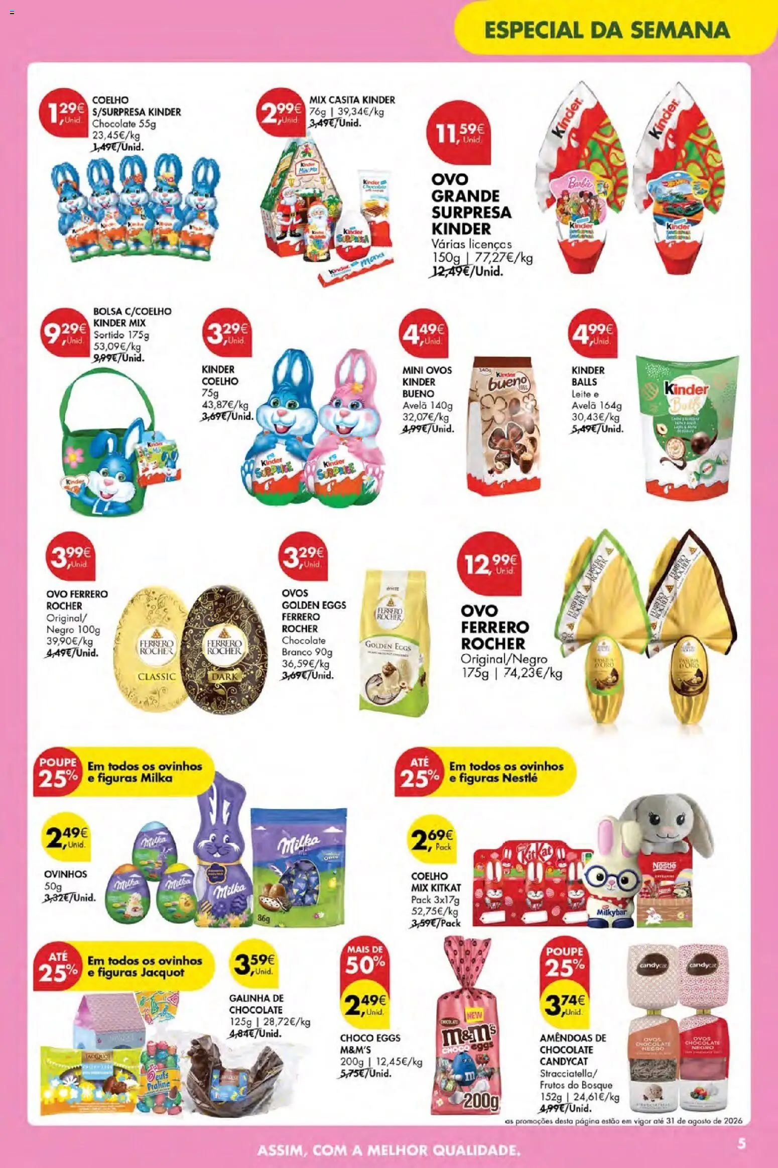 Pingo Doce Poupe Esta Semana Açores │ válido de 19.03.2026 | Página: 5 | Produtos: Bolsa, Leite, Ovos, Coelho