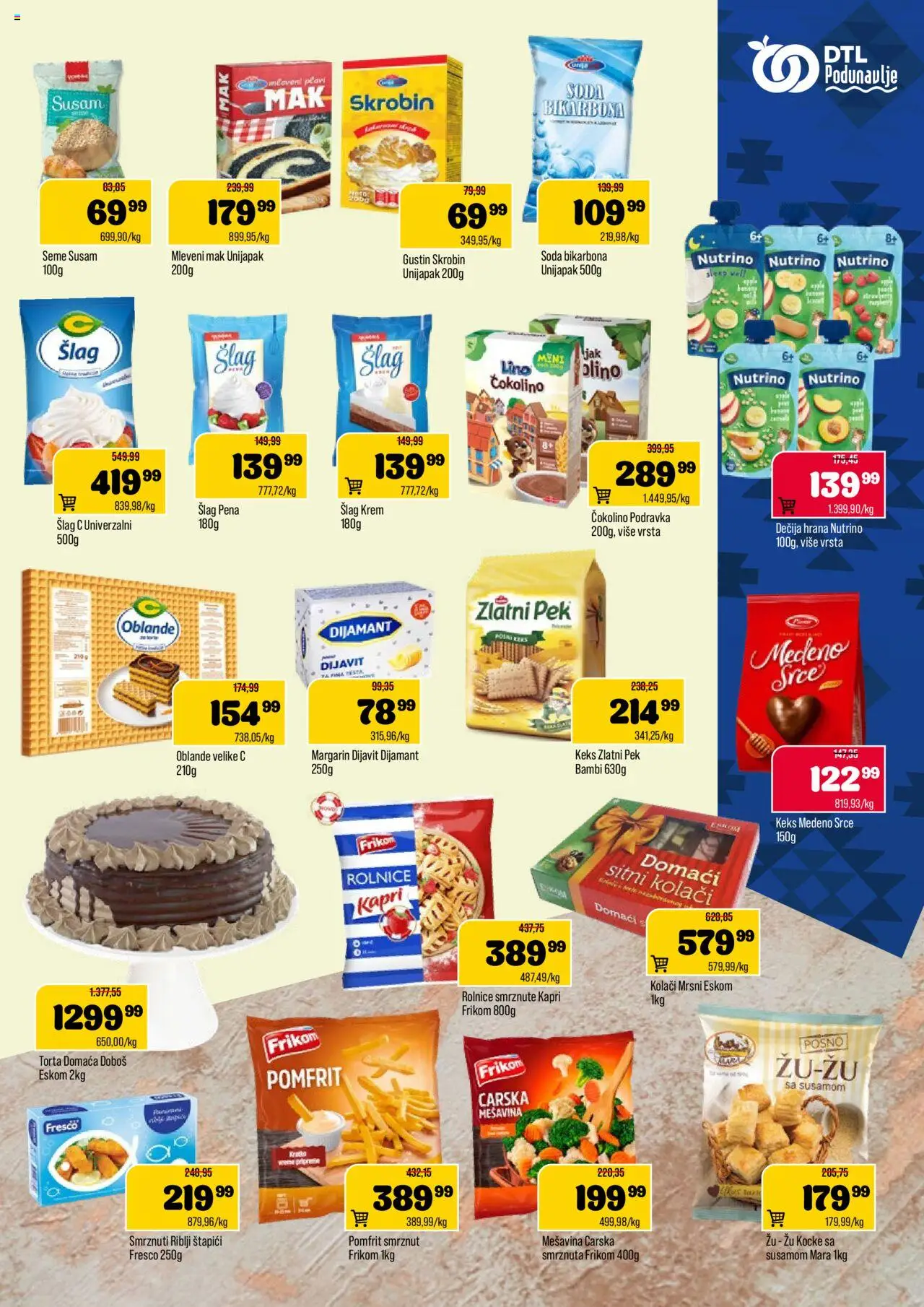 Podunavlje katalog - važi od 08.10.2025 | Strana: 7 | Proizvode: Mak, Podravka, Pomfrit, Šlag krem