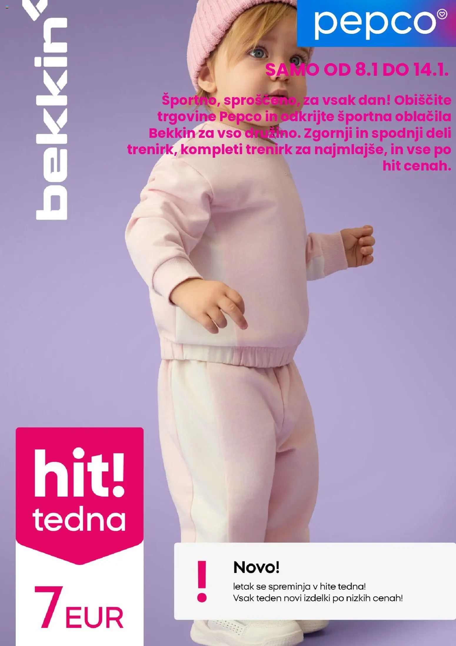 Novi Pepco katalog ponudbe – veljaven od 08.01.2026 | Stran: 1 | Izdelki: Oblacila
