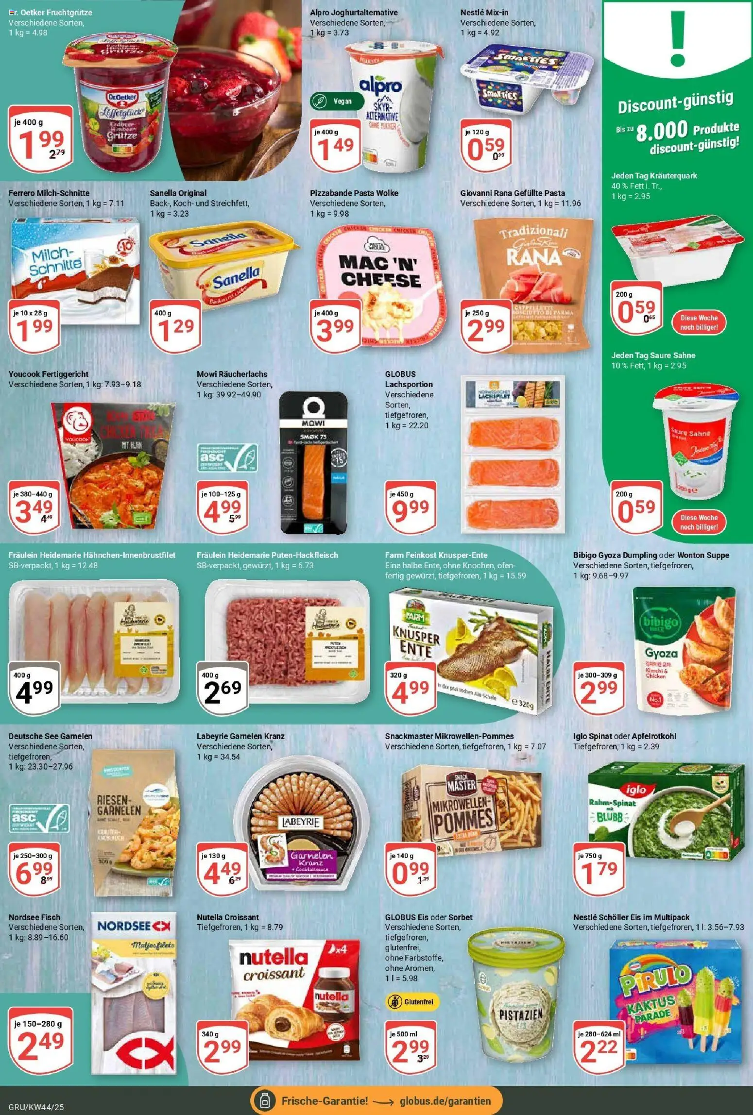 Globus prospekt Grünstadt	 – gültig ab 26.10.2025 | Seite: 10 | Produkte: Pistazien, Croissant, Sahne, Eis