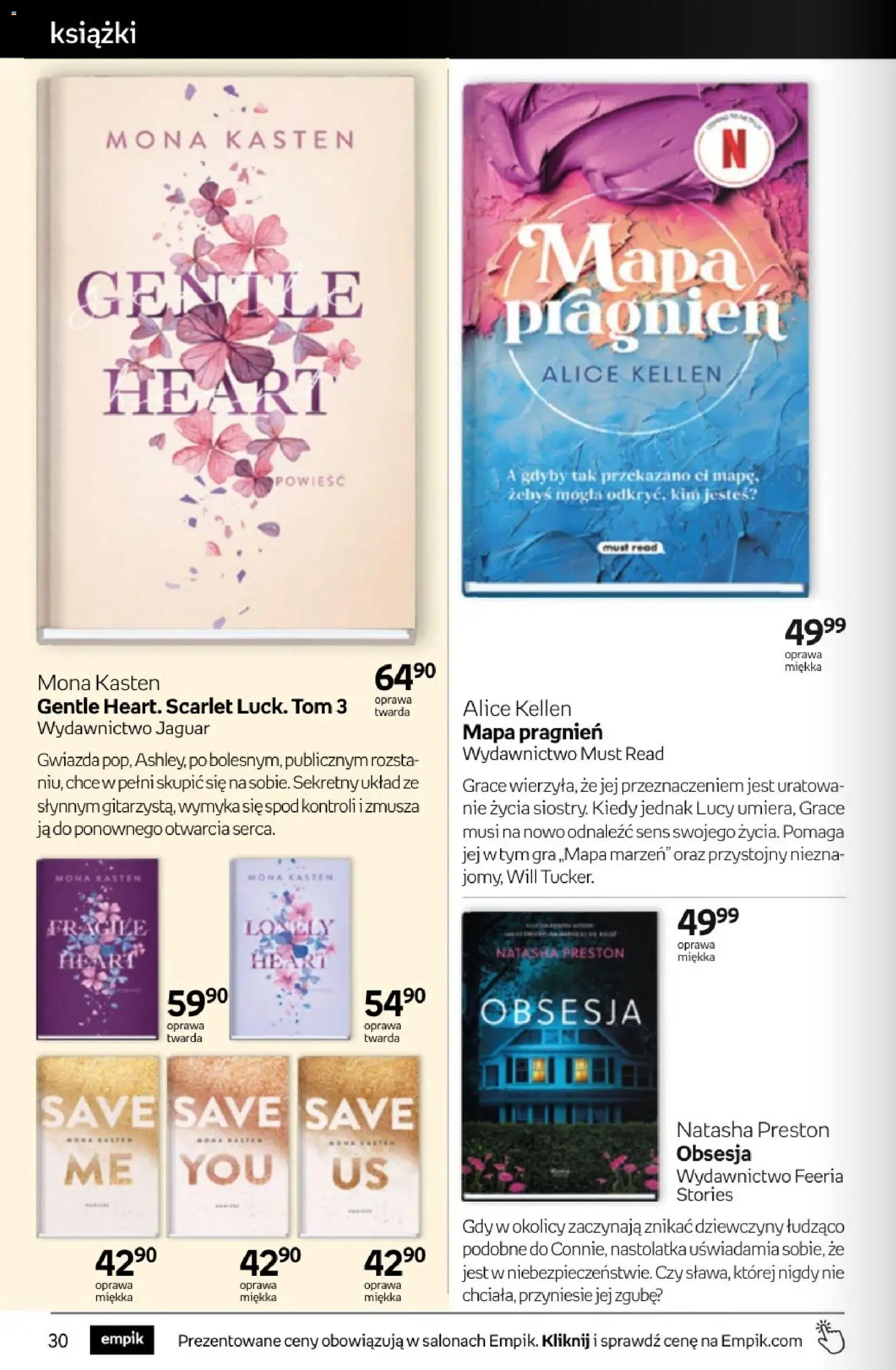 Empik promocje - Tom kultury Książki od 11.03.2026 | Strona: 30 | Produkty: Gra, Książki