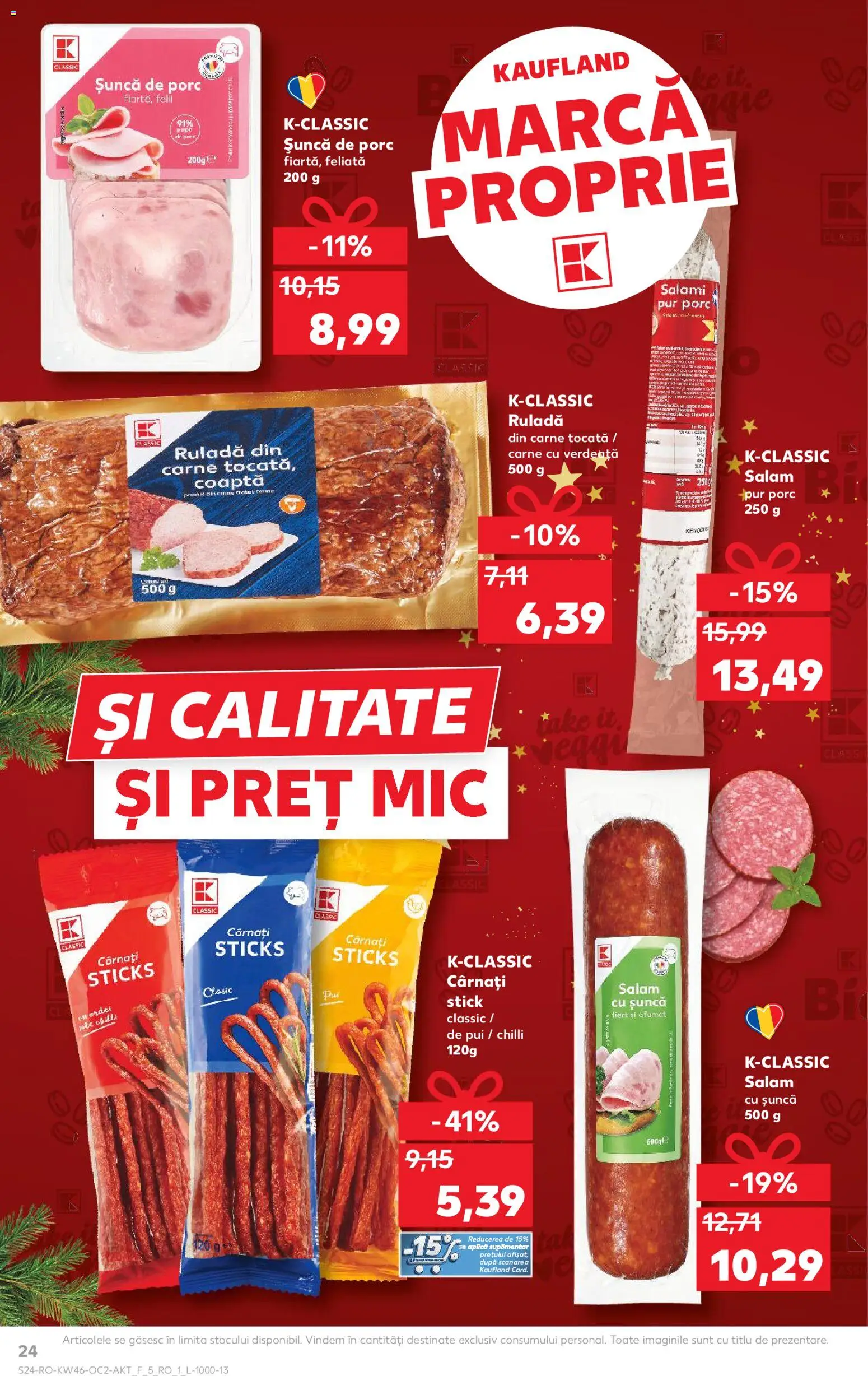Kaufland RO akciós ujság - amely érvényes a következő dátumtól: 12.11.2025 | Oldal: 24