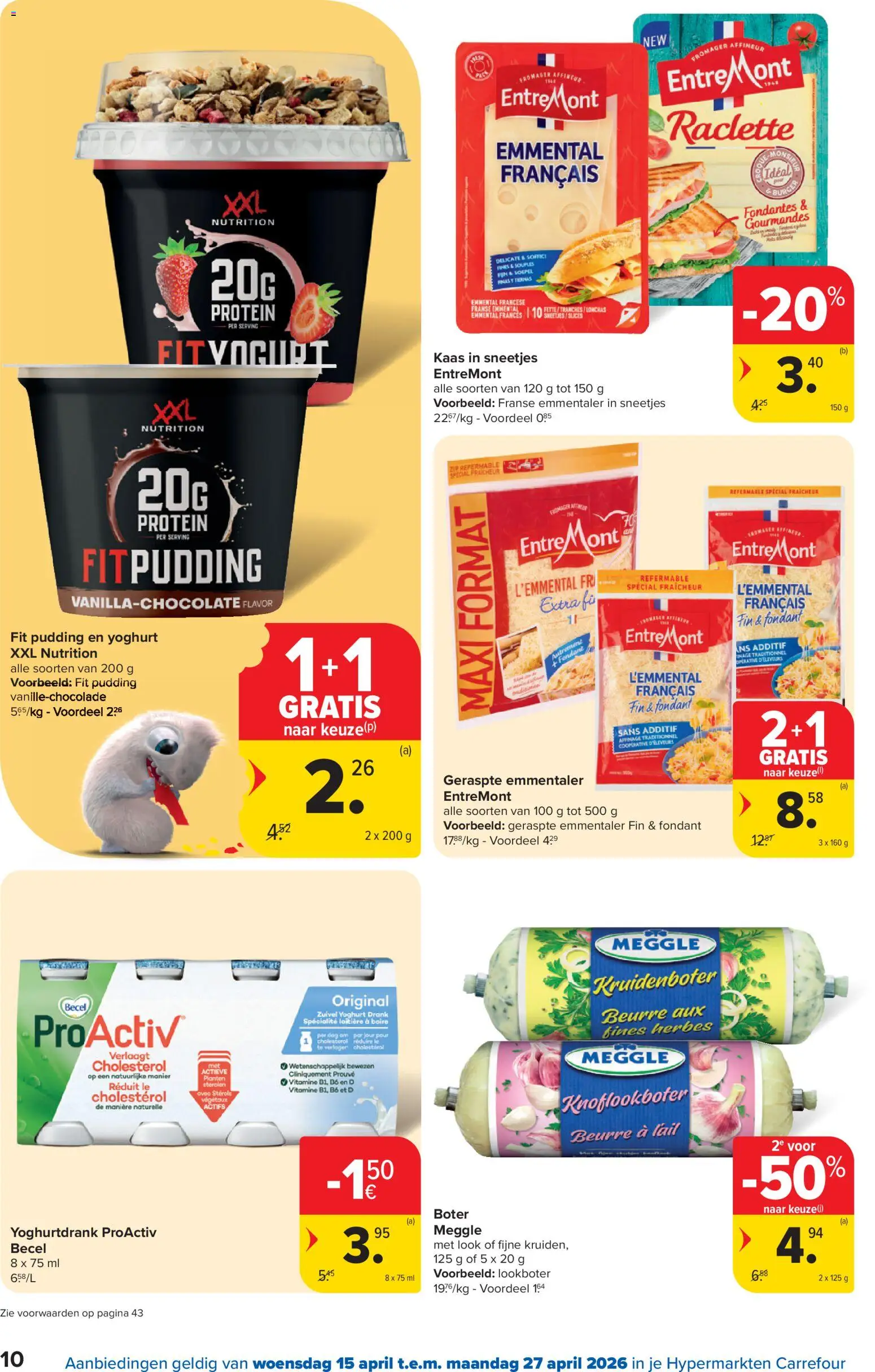 {H1} | Pagina: 10 | Producten: Pudding, Zuivel, Boter, Kaas