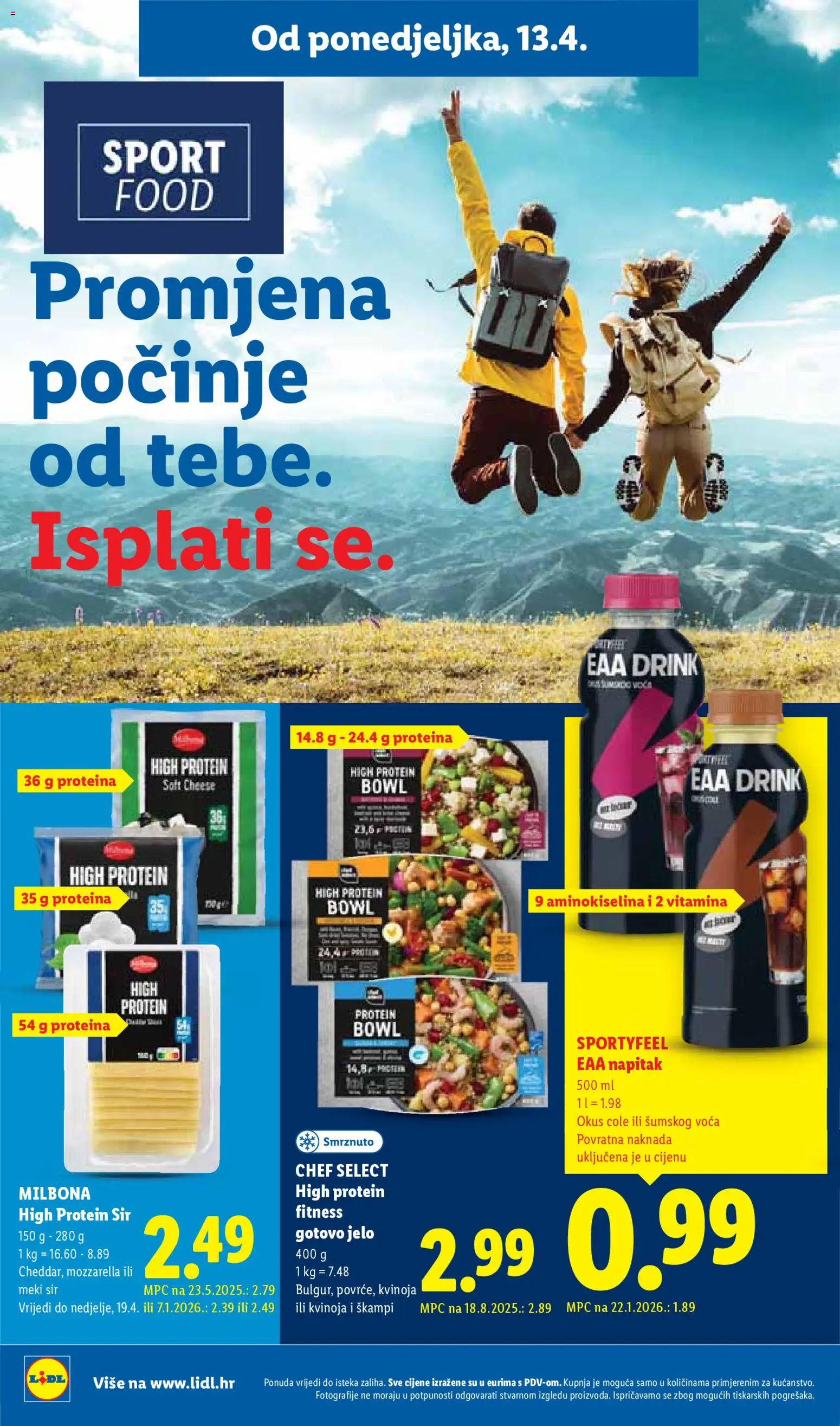 Lidl katalog | vrijedi od 13.04.2026 | Stranica: 16 | Proizvodi: Mozzarella, Sir