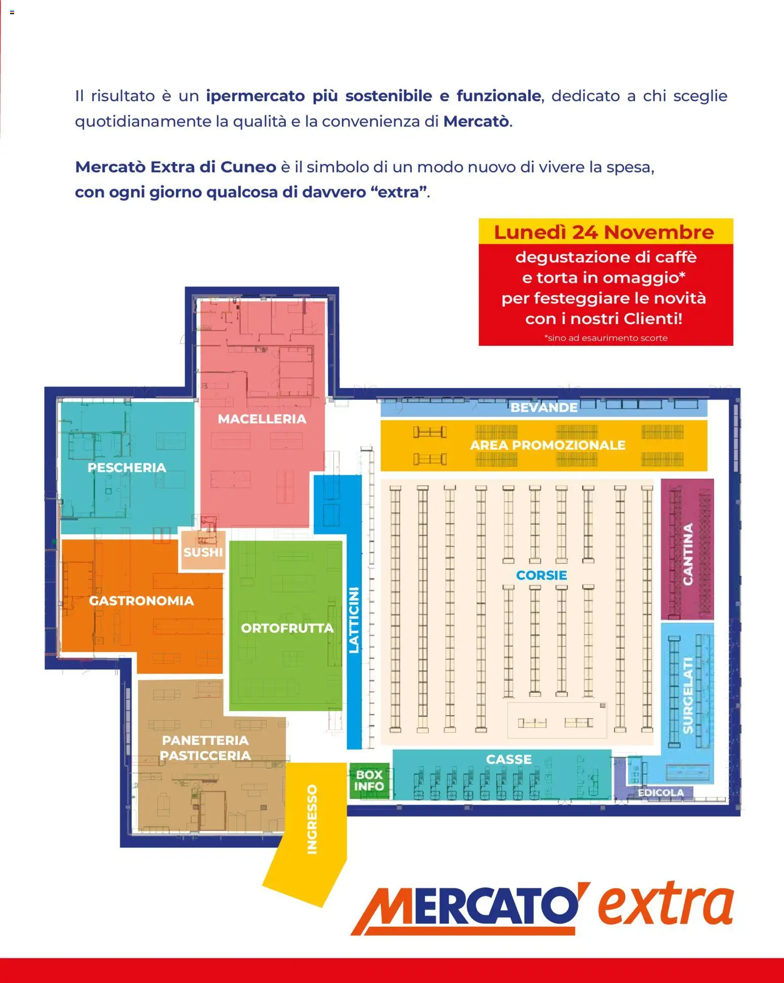 Volantino Mercatò del 24.11.2025 | Pagina: 3 | Prodotti: Caffè, Torta, Sushi