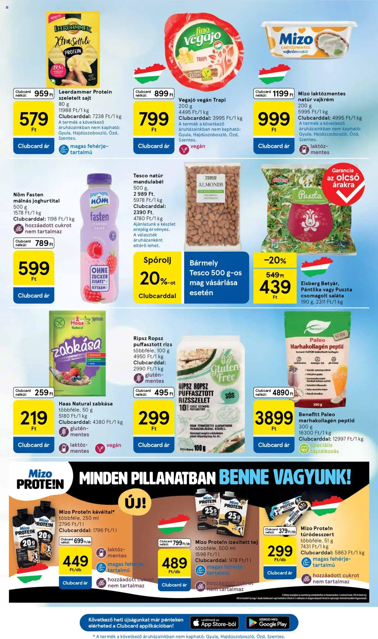 Tesco akciós ujság - amely érvényes a következő dátumtól: 09.10.2025 | Oldal: 19 | Termékek: Cappuccino, Kollagén, Tej, Vajkrém