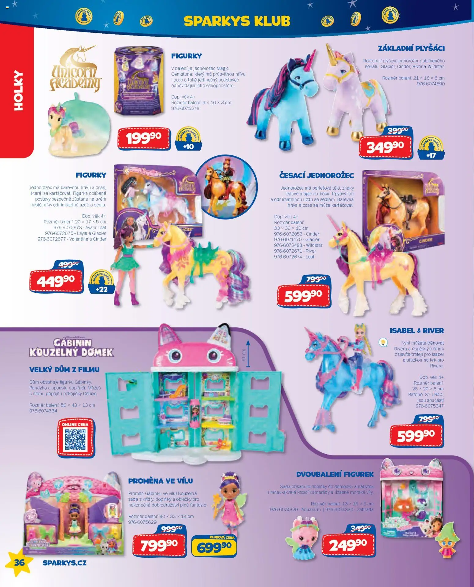 Sparkys katalog Léto 2026 od 01.05.2026 | Strana: 36 | Produkty: Zahrada, Plyšáci, Nábytek, Baterie