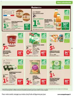 Auchan - Prévisualisation de Auchan - Fêtons paques valide à partir de 24.03.2026 | Page: 43 | Produits: Pêche, Miel, Pois, Jus