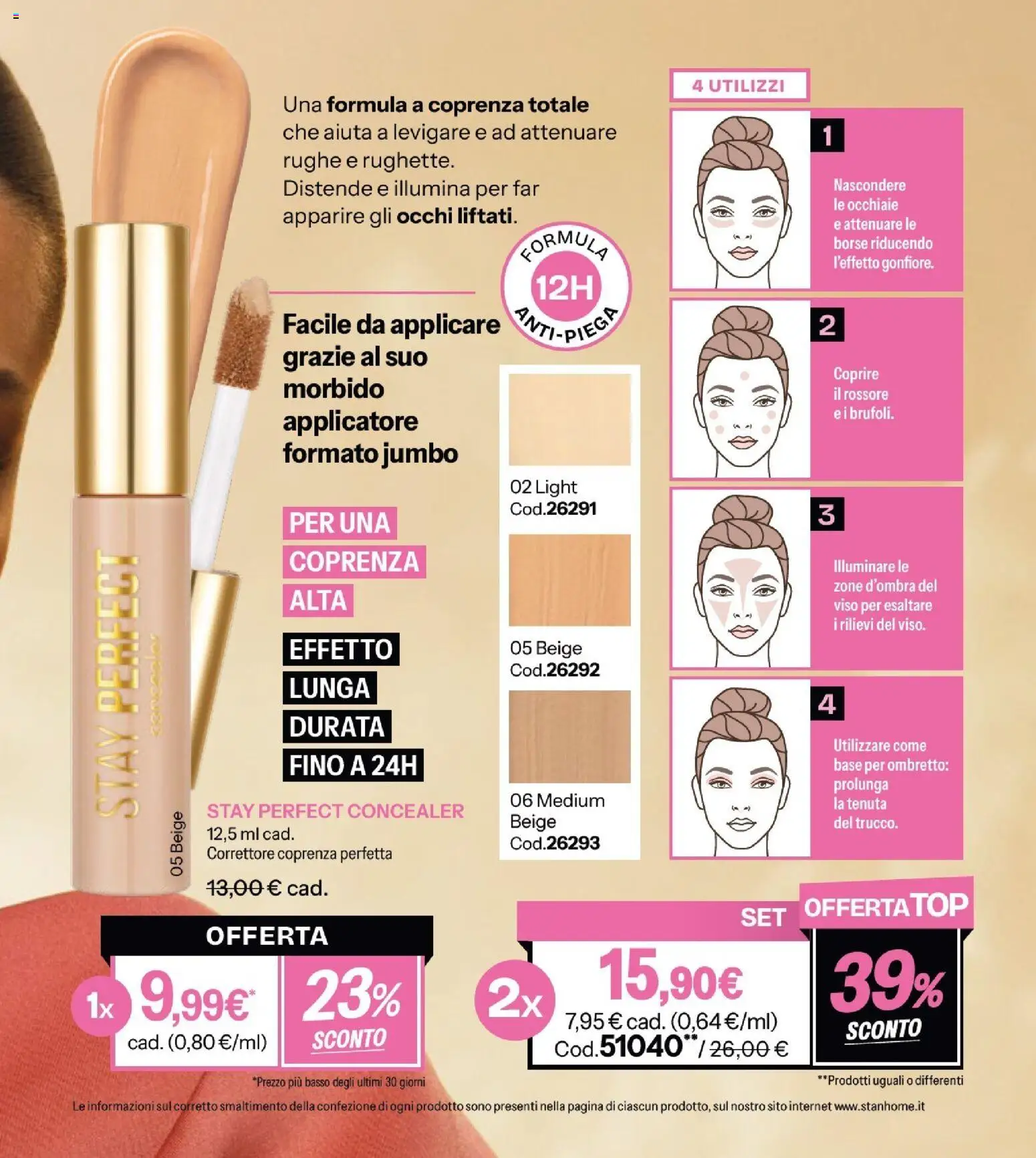 Volantino Stanhome del 21.04.2026 | Pagina: 45 | Prodotti: Ombretto, Correttore