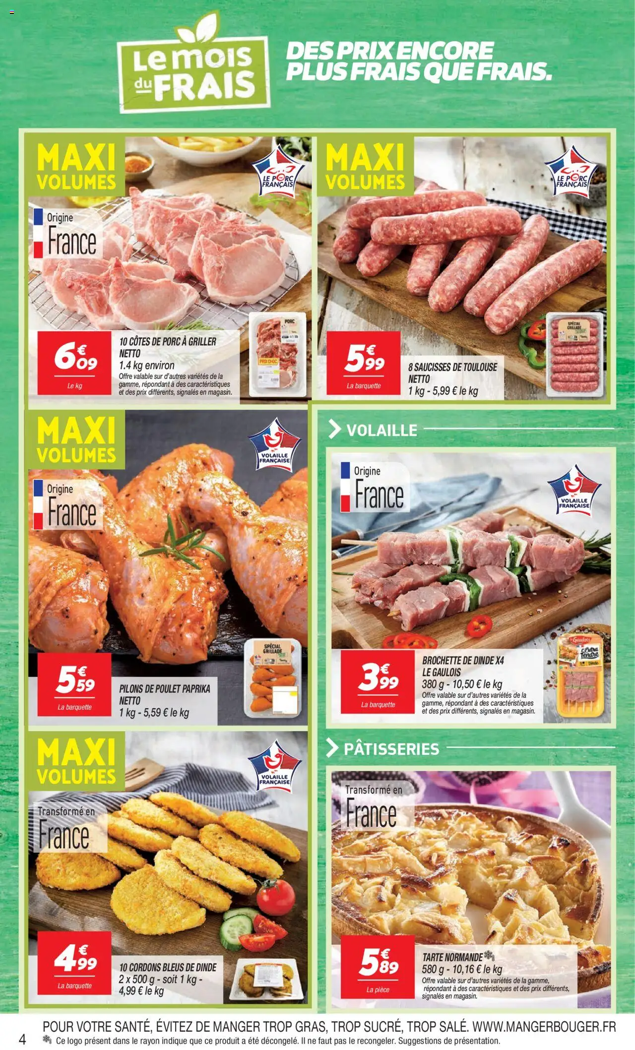  | Page: 4 | Produits: Paprika, Volaille, Porc