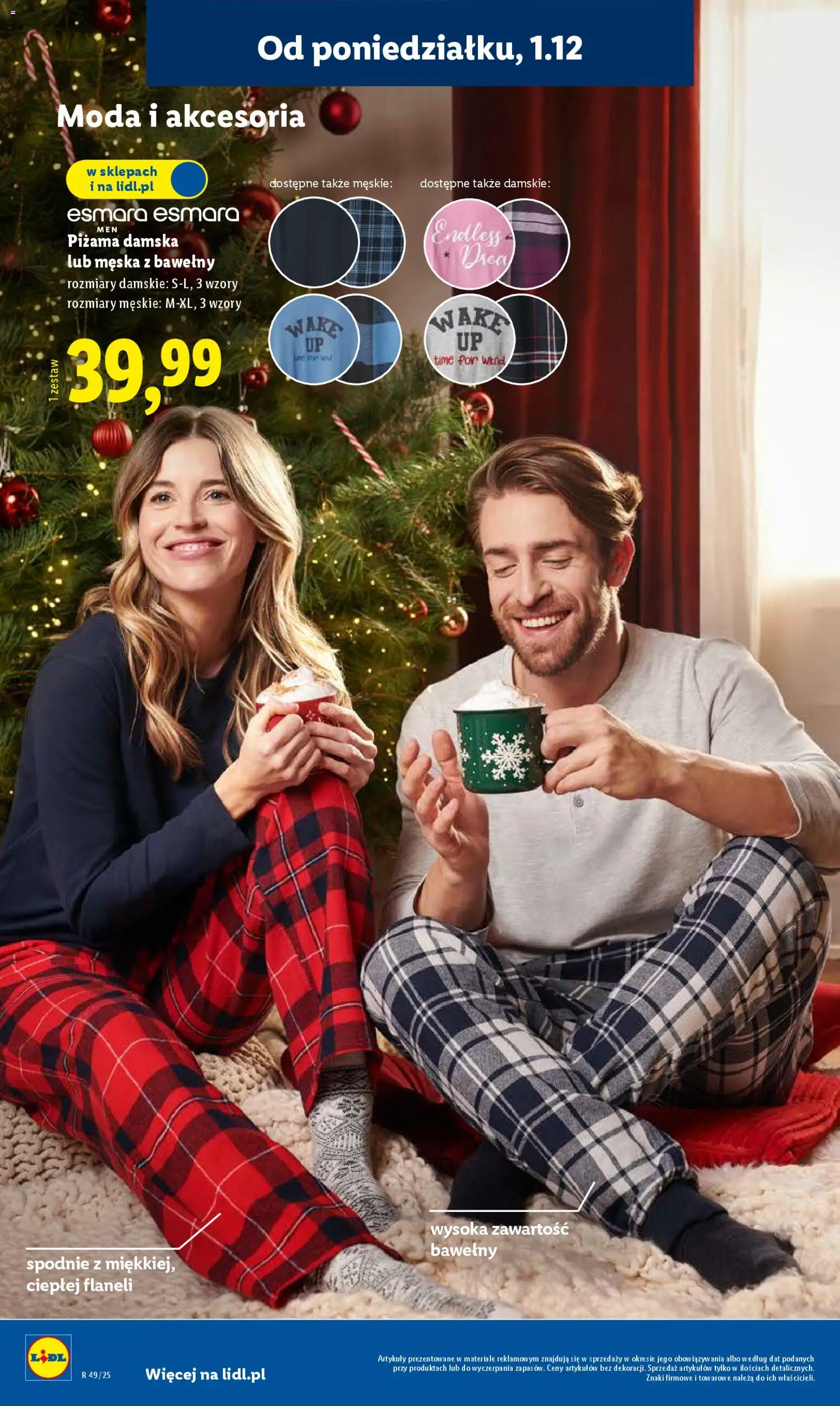 Lidl Gazetka od 01.12.2025 | Strona: 14 | Produkty: Spodnie, Piżama
