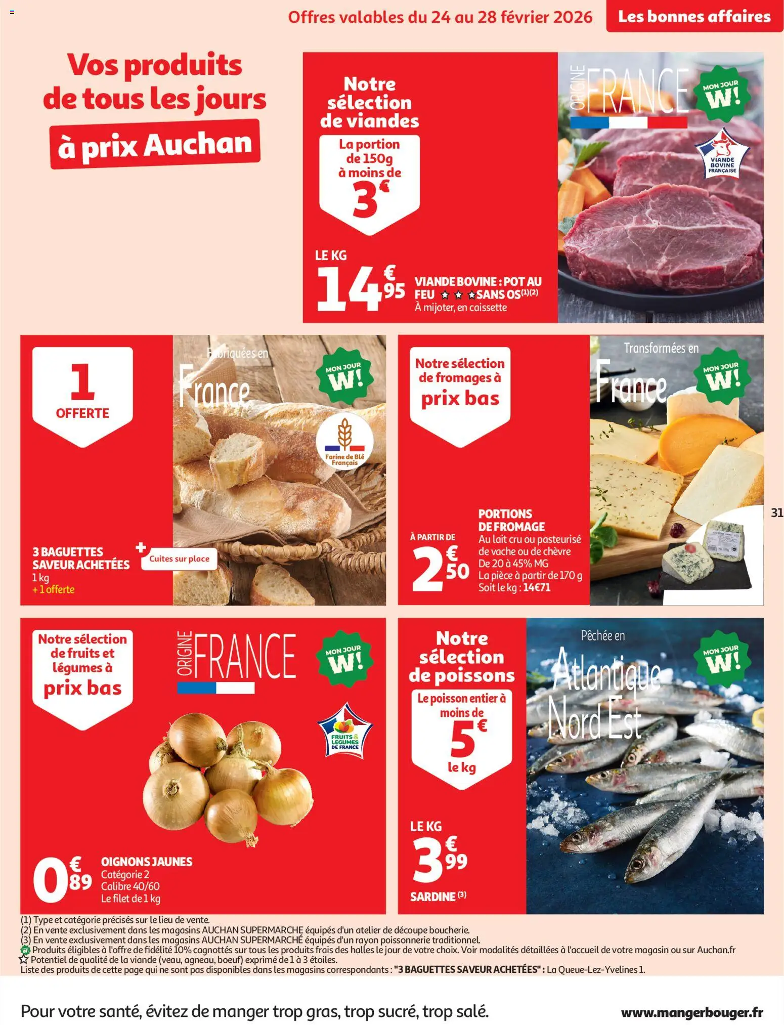 {H1} | Page: 31 | Produits: Poissonnerie, Lait, Fromage, Oignons