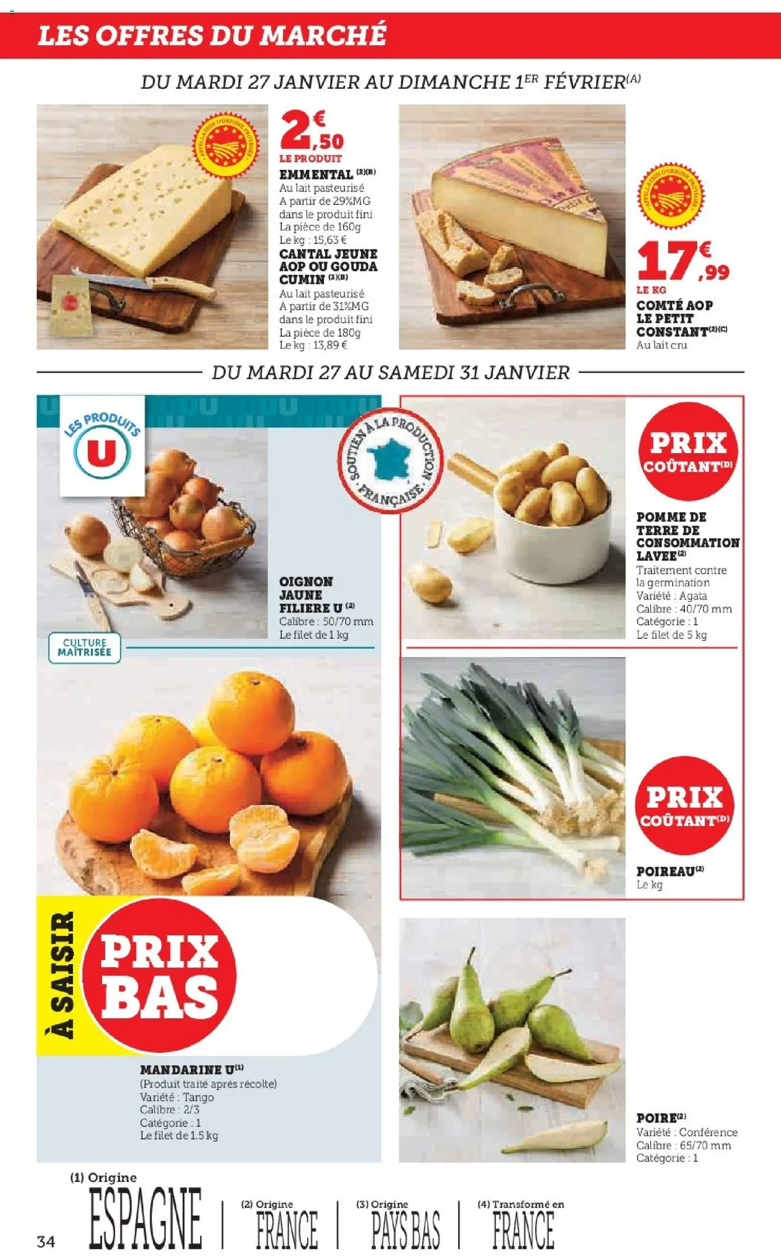 {H1} | Page: 34 | Produits: Pomme, Pomme de terre de consommation, Lait, Gouda