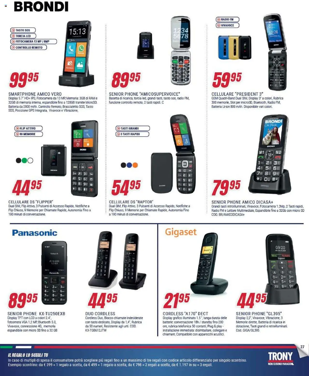 Volantino Trony del 05.09.2025 | Pagina: 27 | Prodotti: Cellulare, Smartphone, Batteria, Batterie