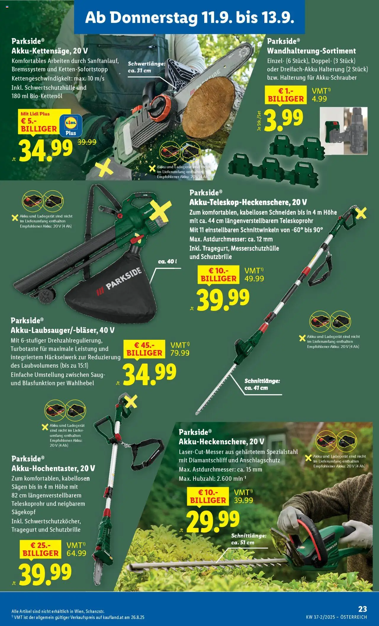 Lidl Flugblatt - Altenmarkt im Pongau, St. Johann im Pongau, Zell am See gültig ab 11.09.2025 | Seite: 25